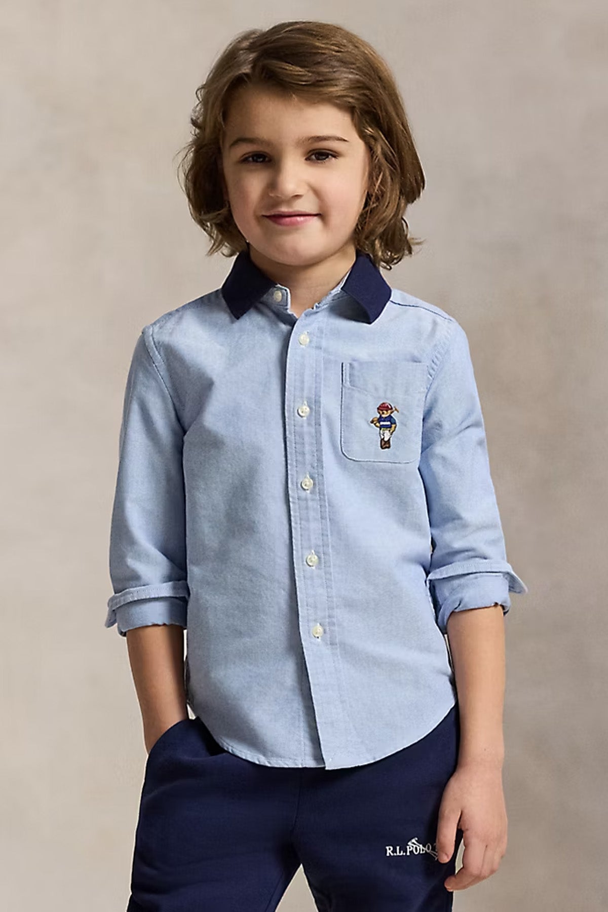 Polo Ralph Lauren Kids 3-6 Yaş Erkek Çocuk Polo Bear Gömlek