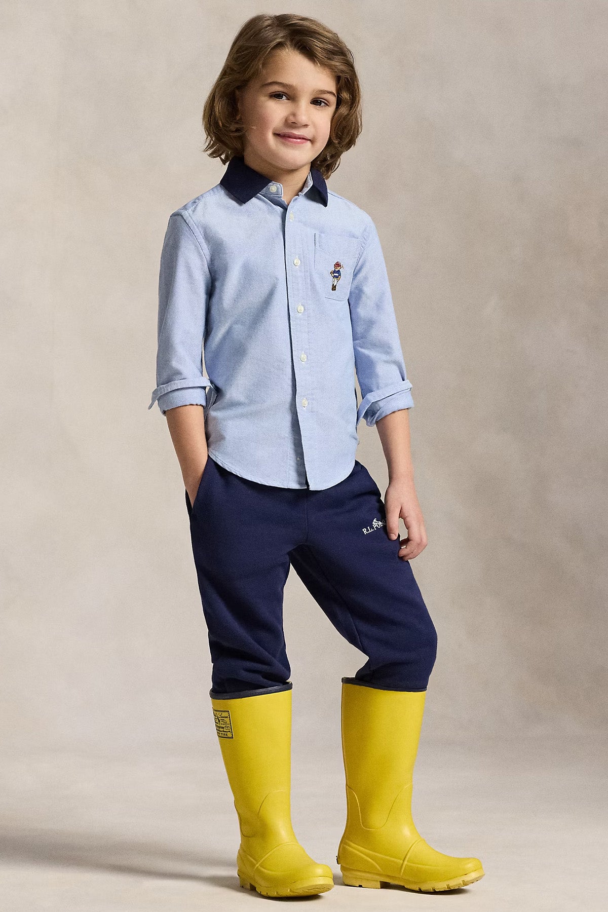 Polo Ralph Lauren Kids 3-6 Yaş Erkek Çocuk Polo Bear Gömlek