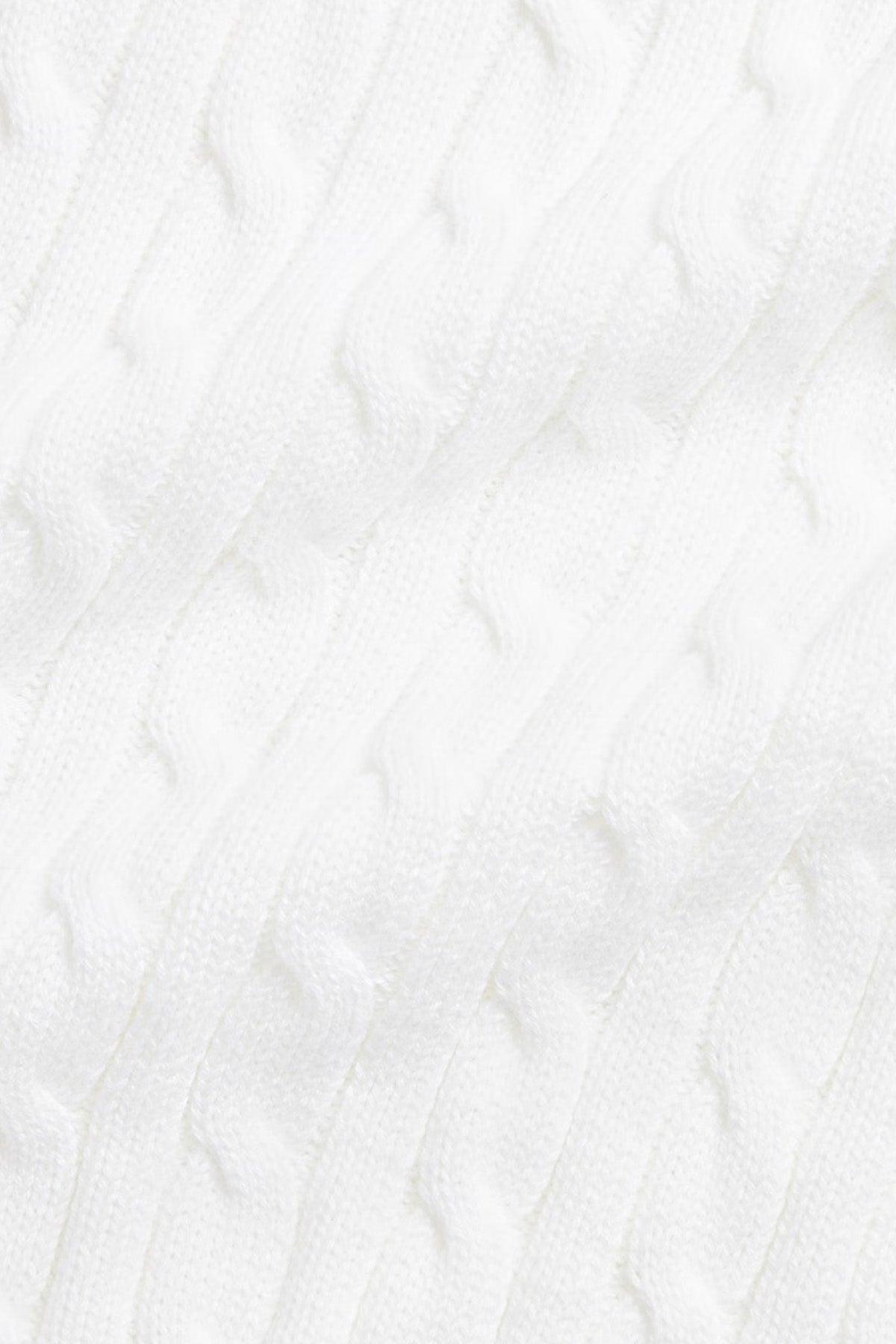 Polo Ralph Lauren Kids Unisex Bebek Saç Örgü Pony Logolu Battaniye