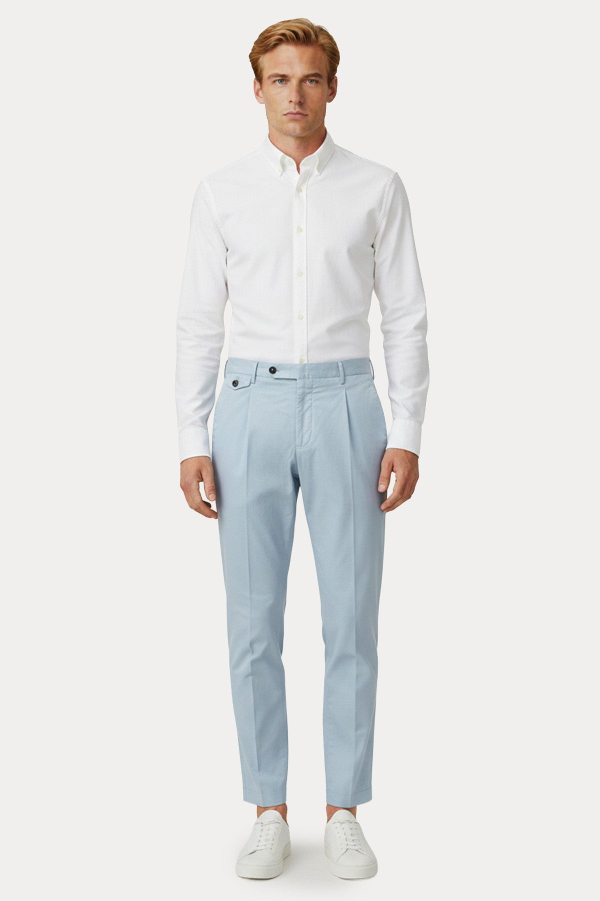 Pantaloni Torino Comfort Fit Tek Pile Yandan Cepli Pantolon