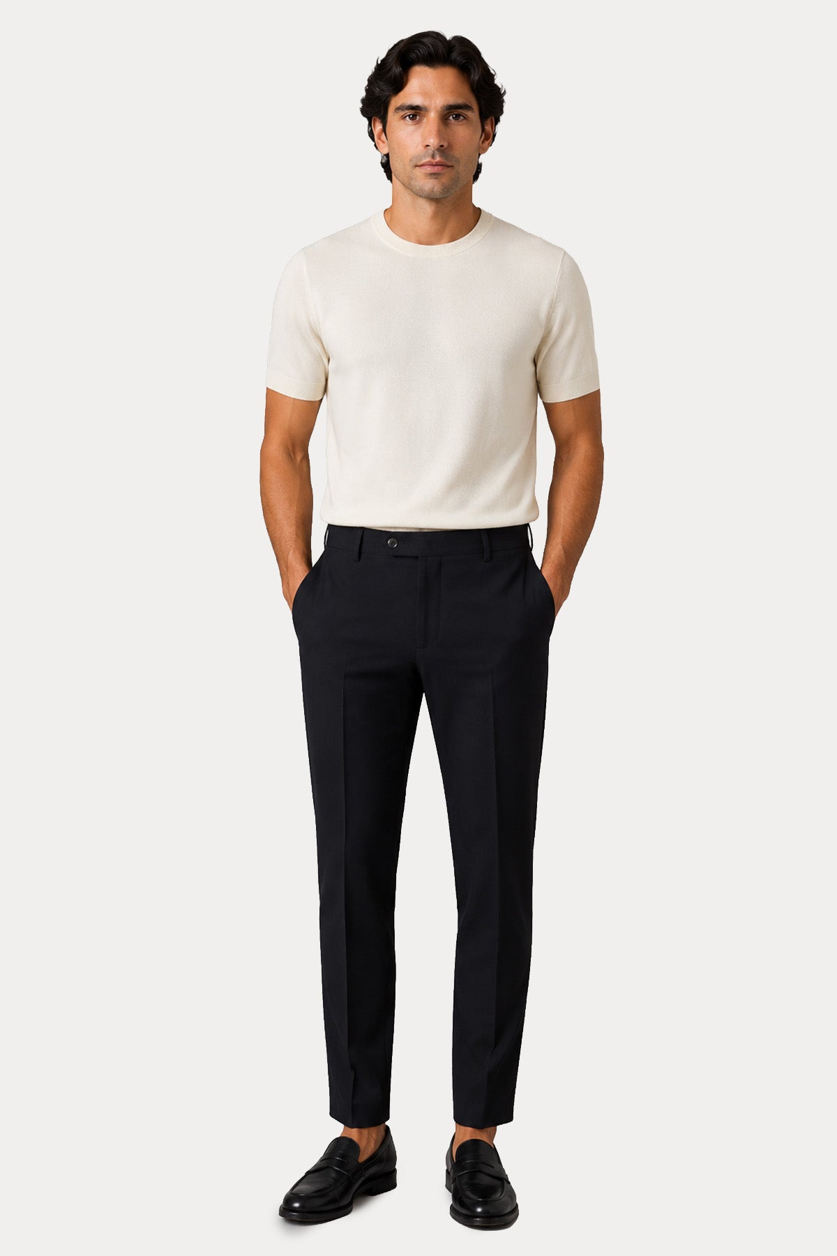 Pantaloni Torino Slim Fit Beli Lastikli Streç Pantolon