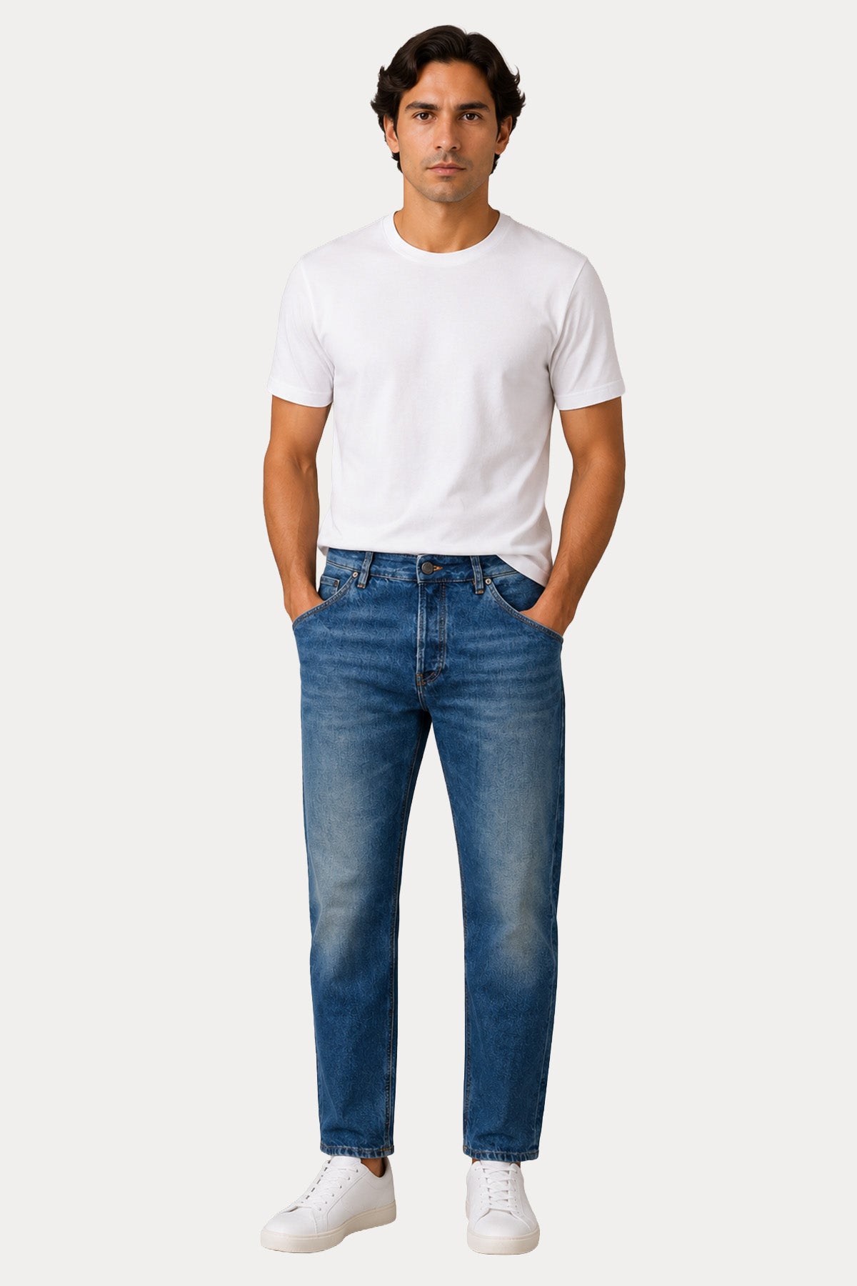 Pantaloni Torino Carrot Fit Yıkamalı Jeans
