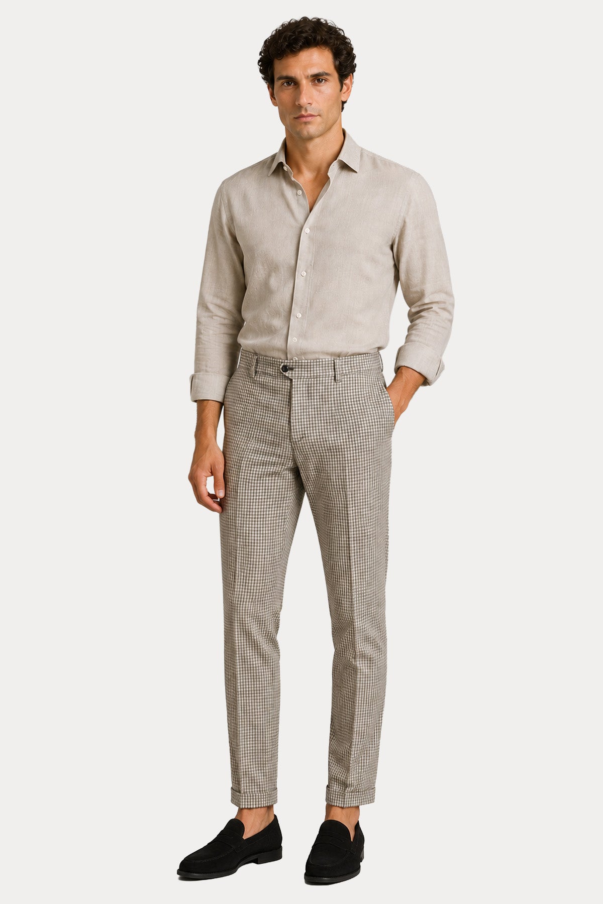 Pantaloni Torino Regular Fit Pötikareli Duble Paça Streç Pantolon