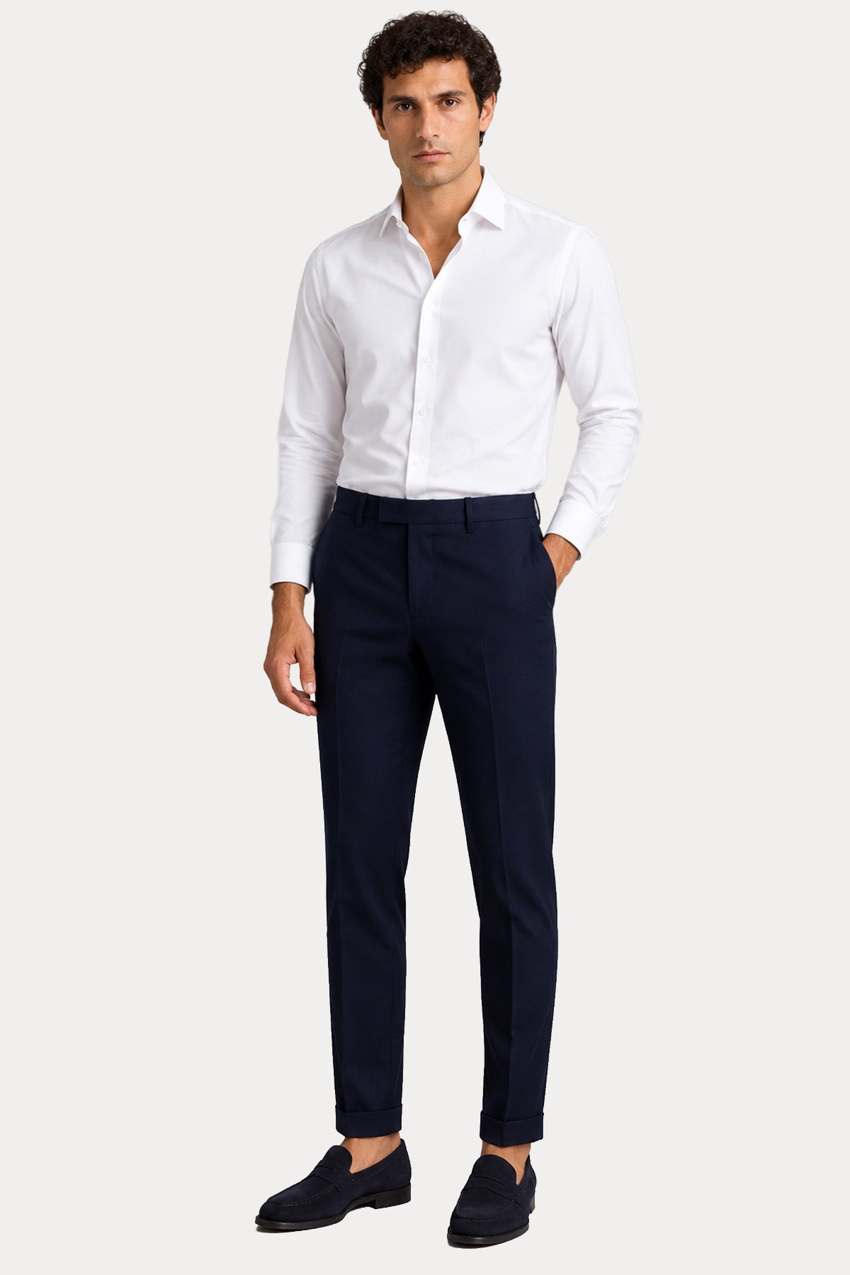 Pantaloni Torino Regular Fit Duble Paça Streç Pantolon
