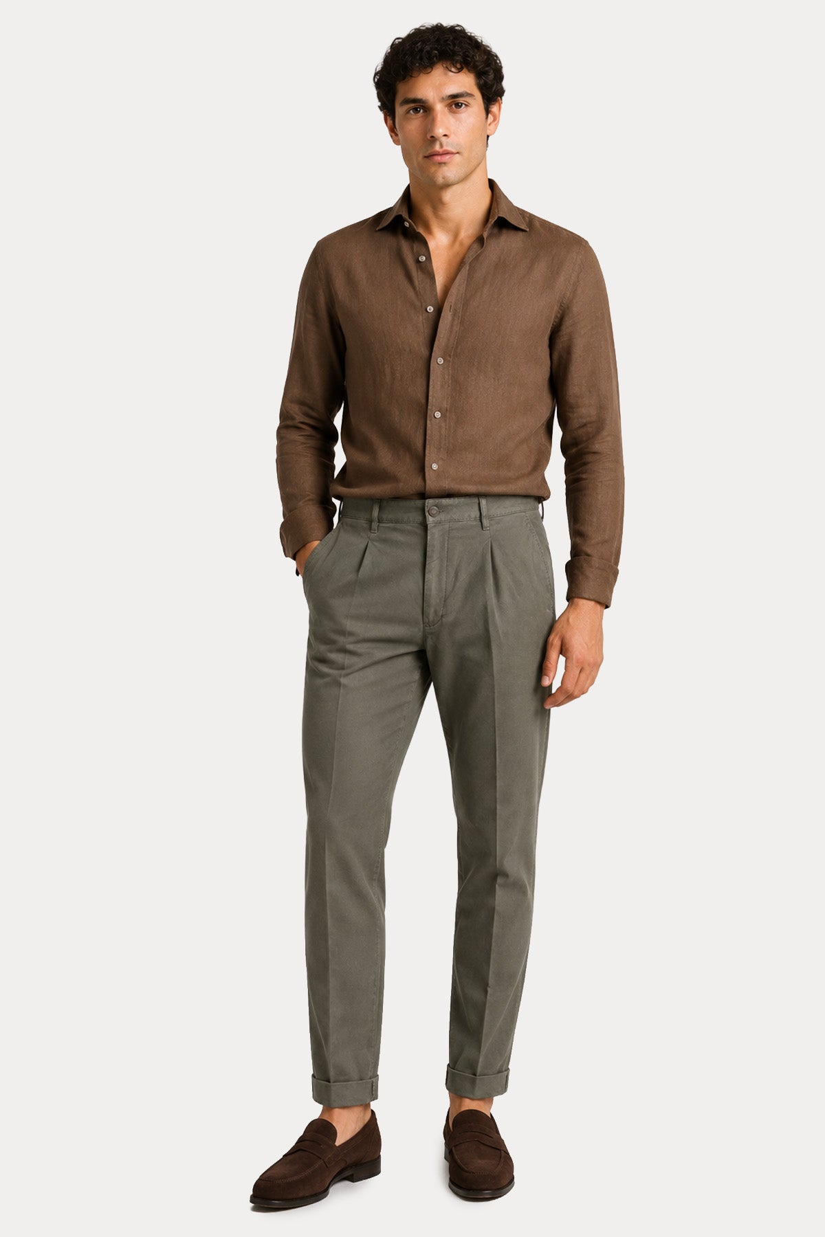 Pantaloni Torino Lord Comfort Fit Tek Pile Keten Pantolon