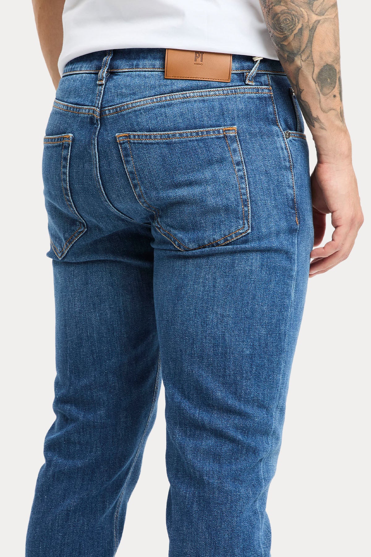 Pantaloni Torino Reggae Slim Fit Yıkamalı Jeans-Jeans-Libas