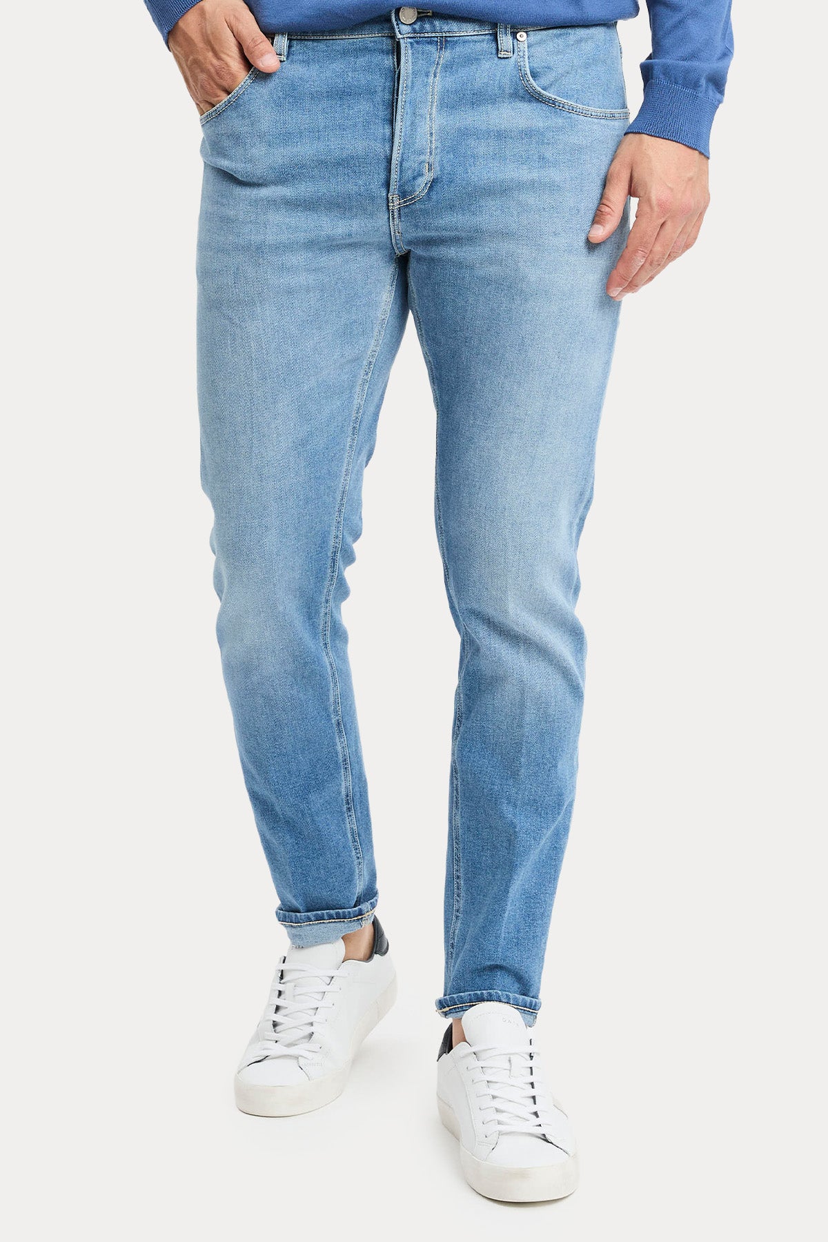 Pantaloni Torino Reggae Slim Fit Yıkamalı Jeans-Jeans-Libas