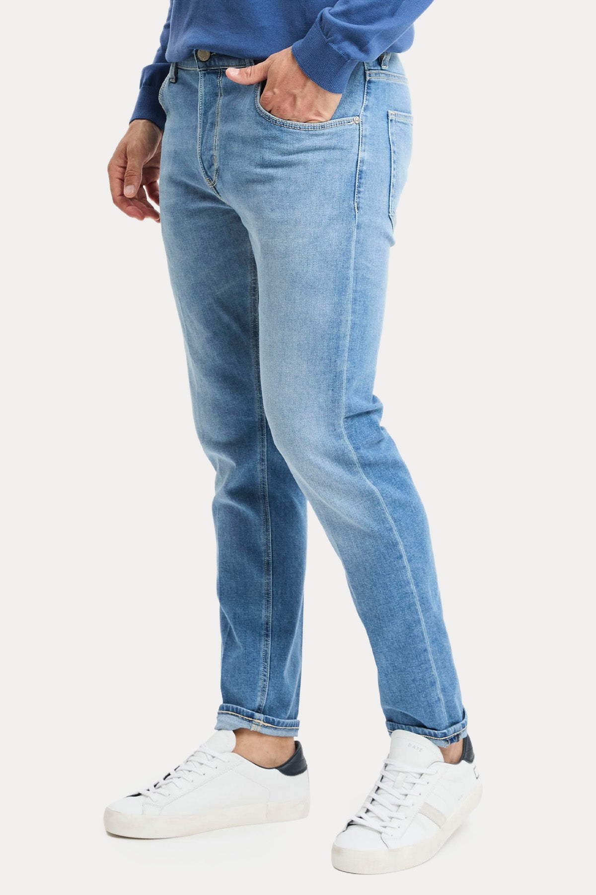 Pantaloni Torino Reggae Slim Fit Yıkamalı Jeans-Jeans-Libas