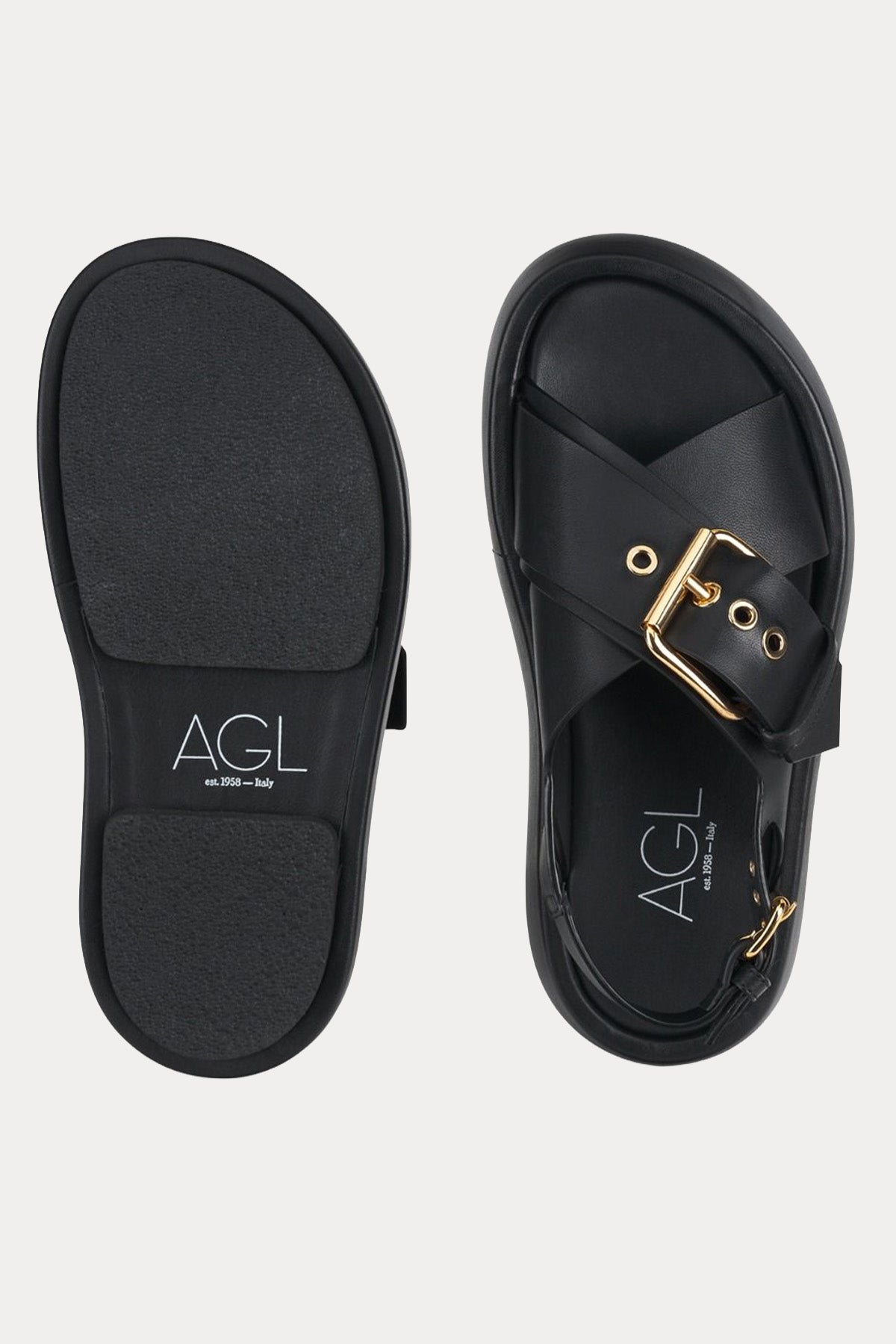 Agl Bulle Criss Tokalı Deri Sandalet-Sandalet-Libas