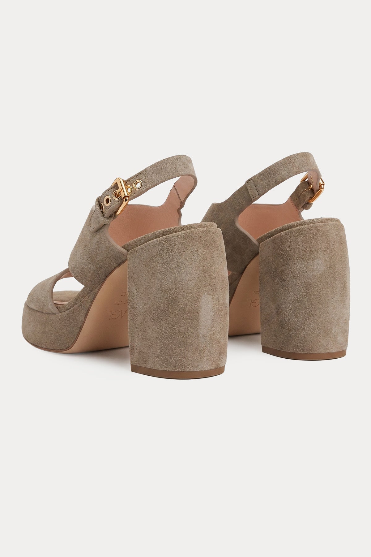 Agl Clio High Criss Topuklu Süet Sandalet-Sandalet-Libas