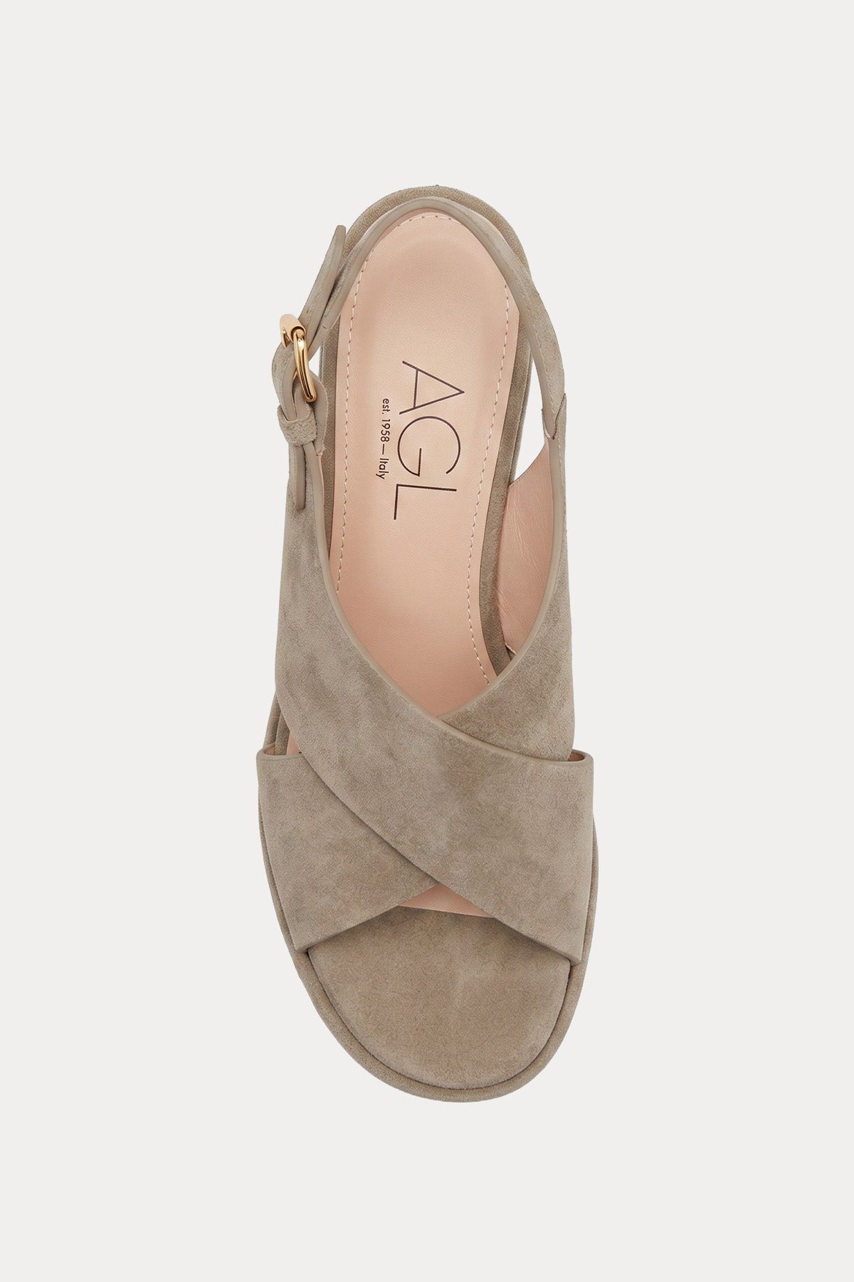 Agl Clio High Criss Topuklu Süet Sandalet-Sandalet-Libas