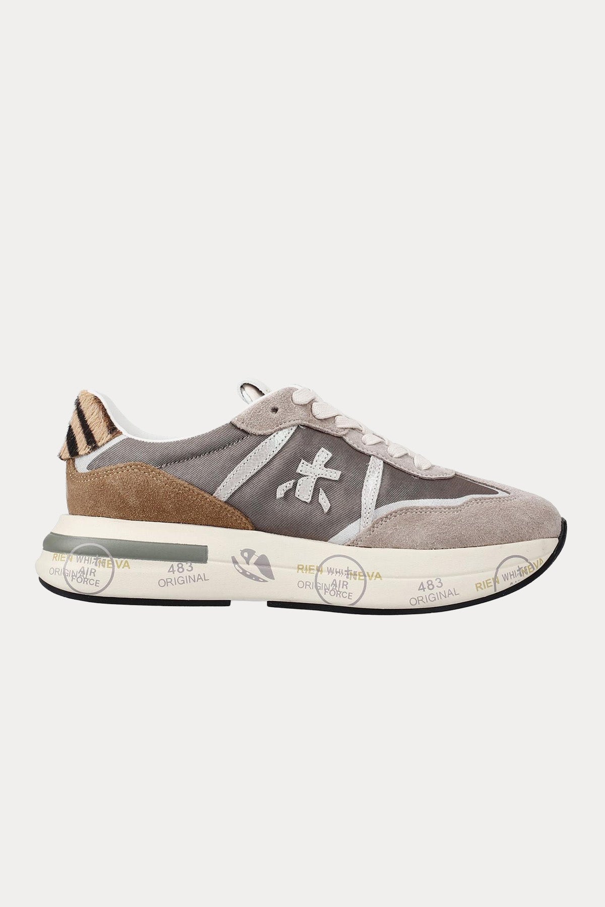 Premiata Cassie Leopar Desenli Sneaker Ayakkabı