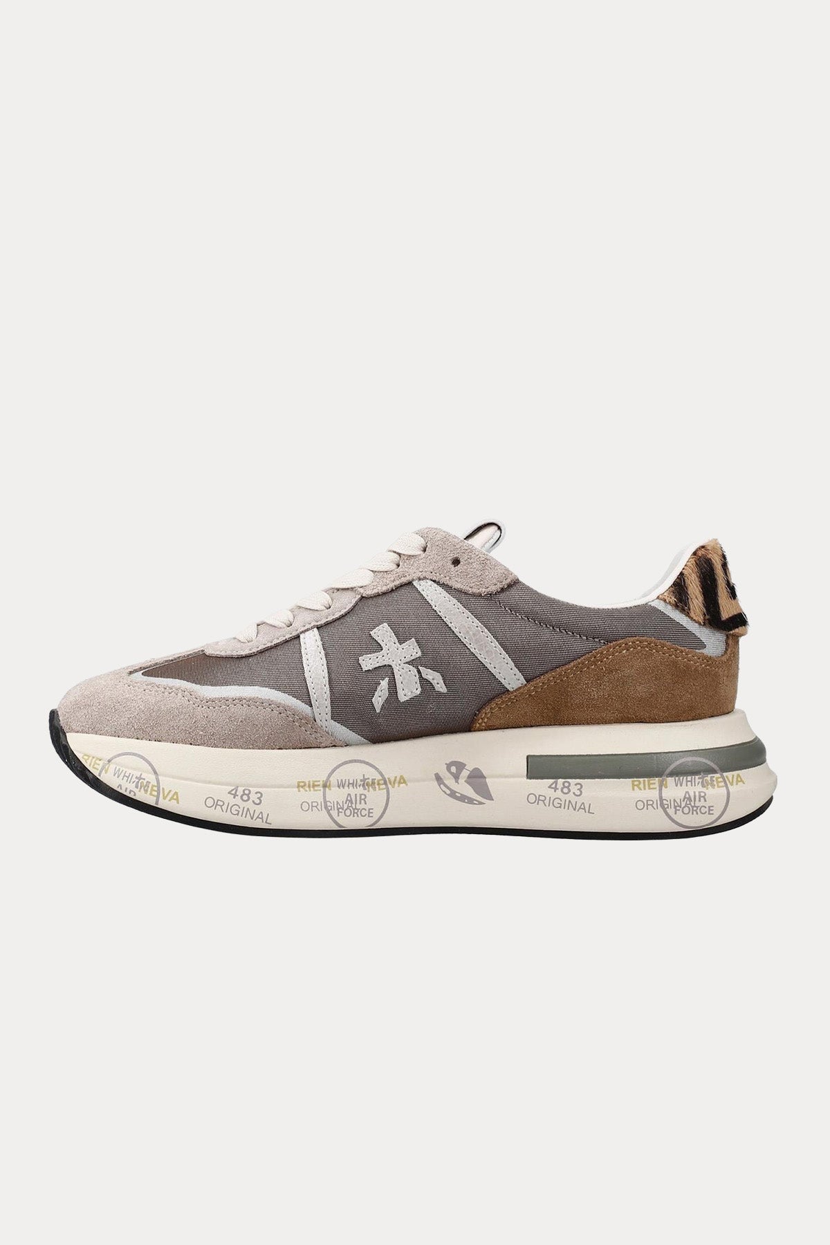 Premiata Cassie Leopar Desenli Sneaker Ayakkabı