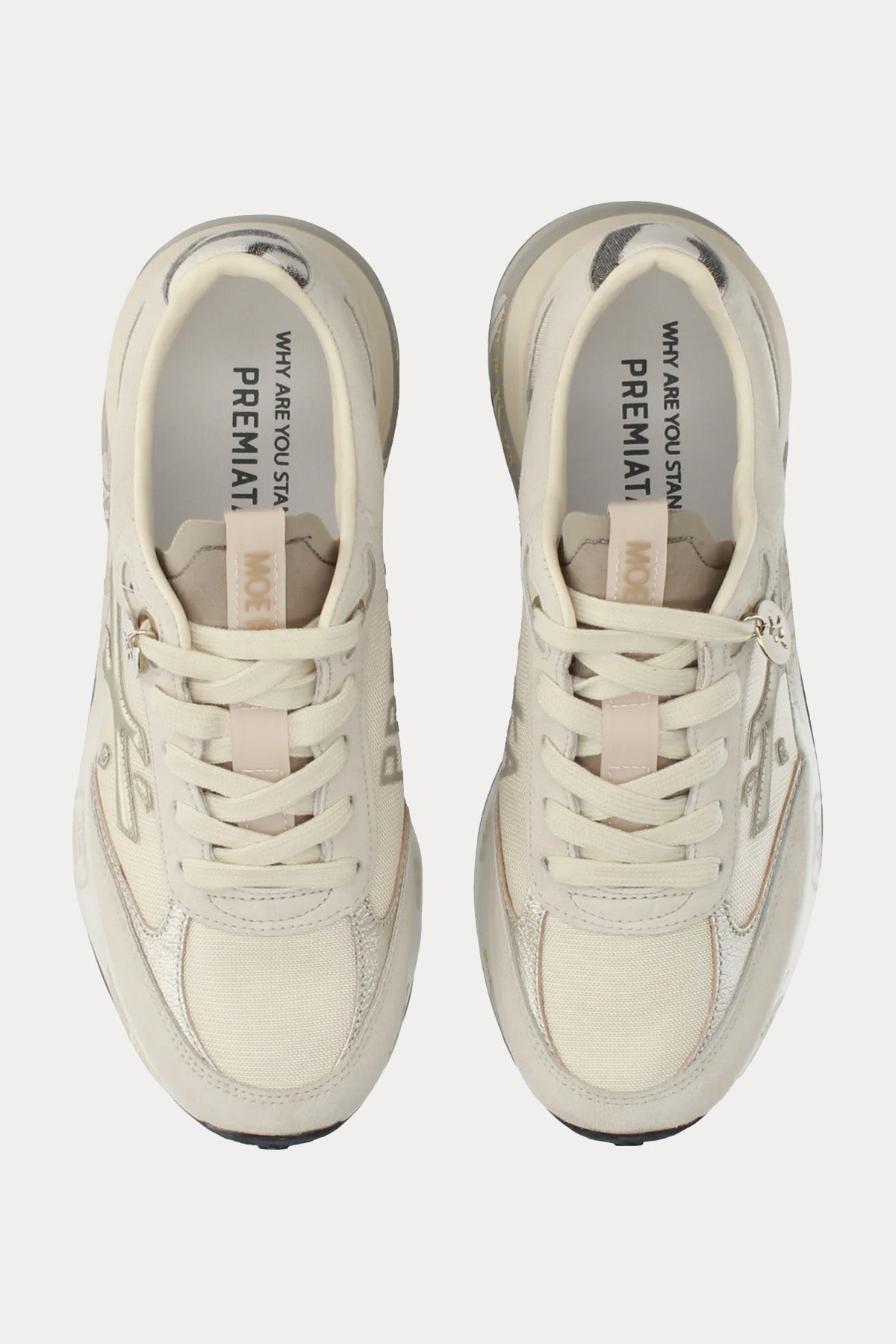 Premiata Moerund Zebra Desenli Süet Sneaker Ayakkabı