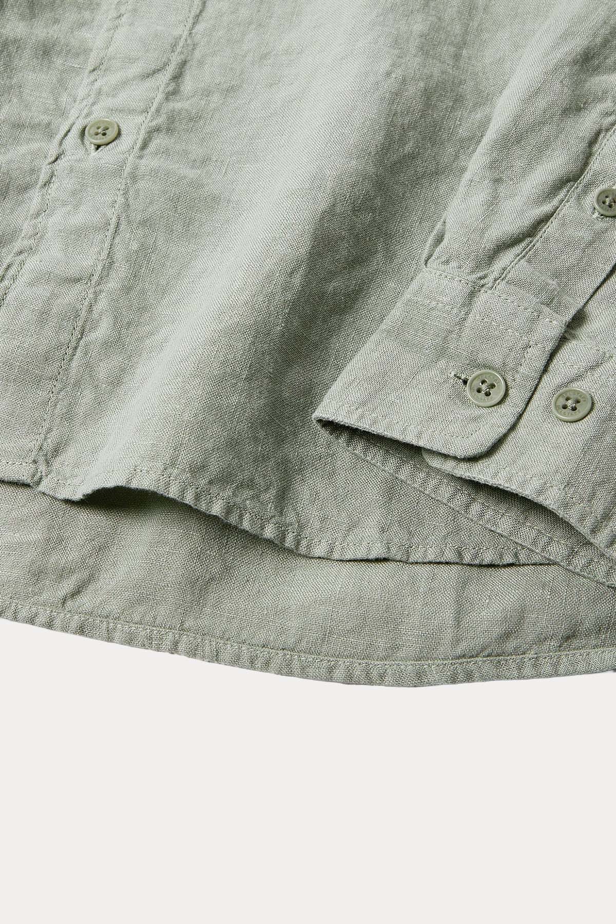 Belstaff Regular Fit Cep Detaylı Keten Gömlek-Gömlek-Libas