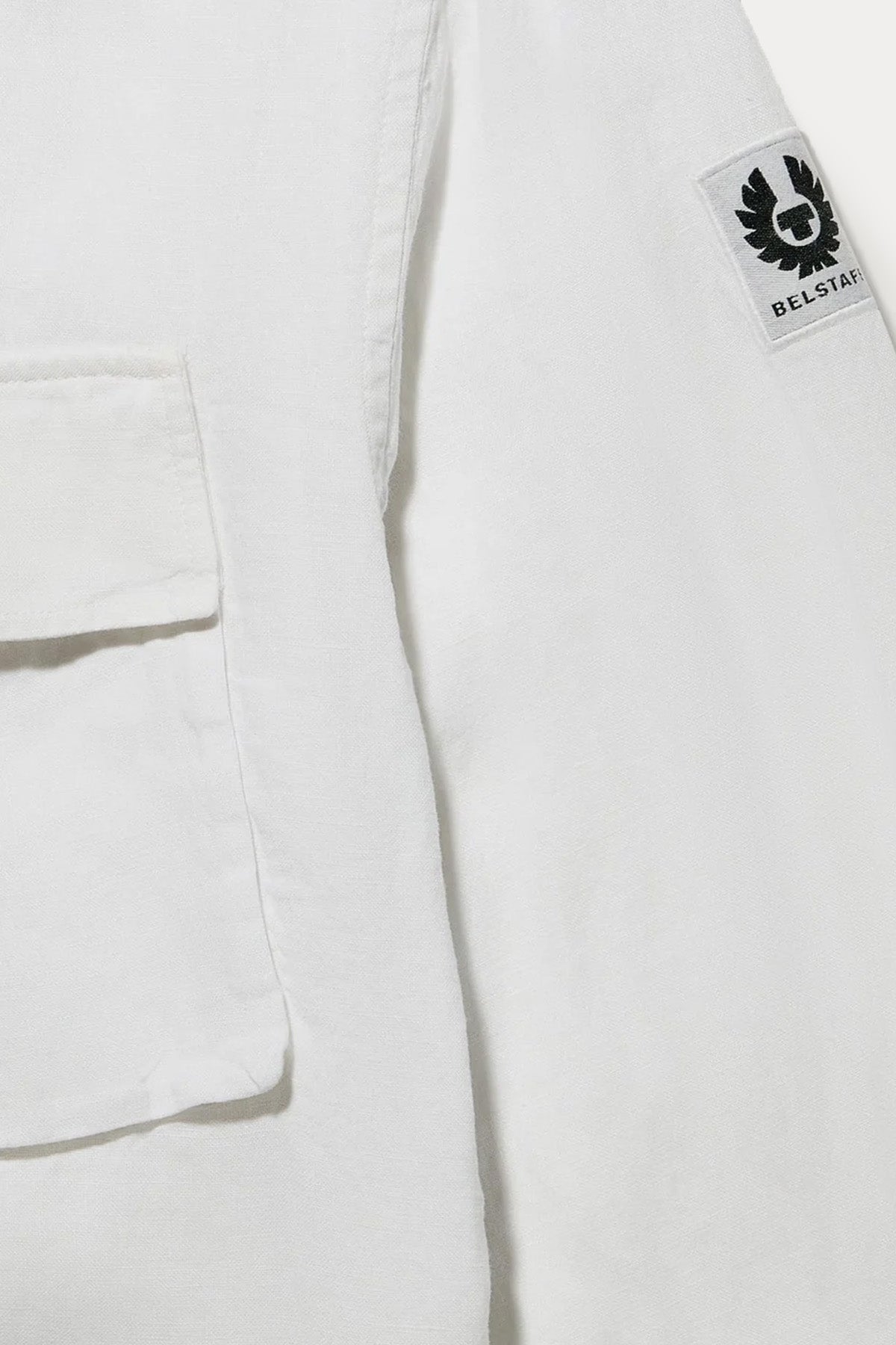 Belstaff Regular Fit Cep Detaylı Keten Gömlek-Gömlek-Libas