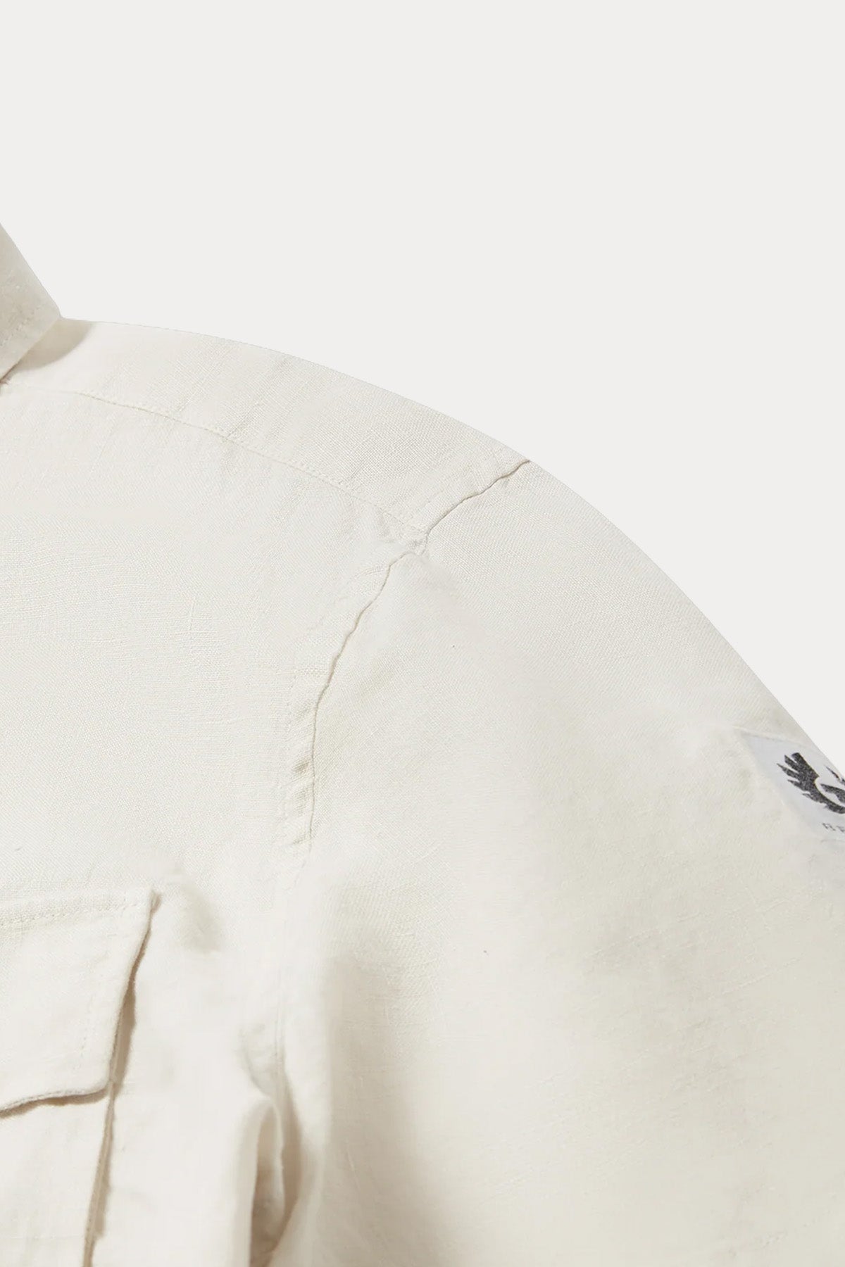 Belstaff Regular Fit Cep Detaylı Keten Gömlek-Gömlek-Libas