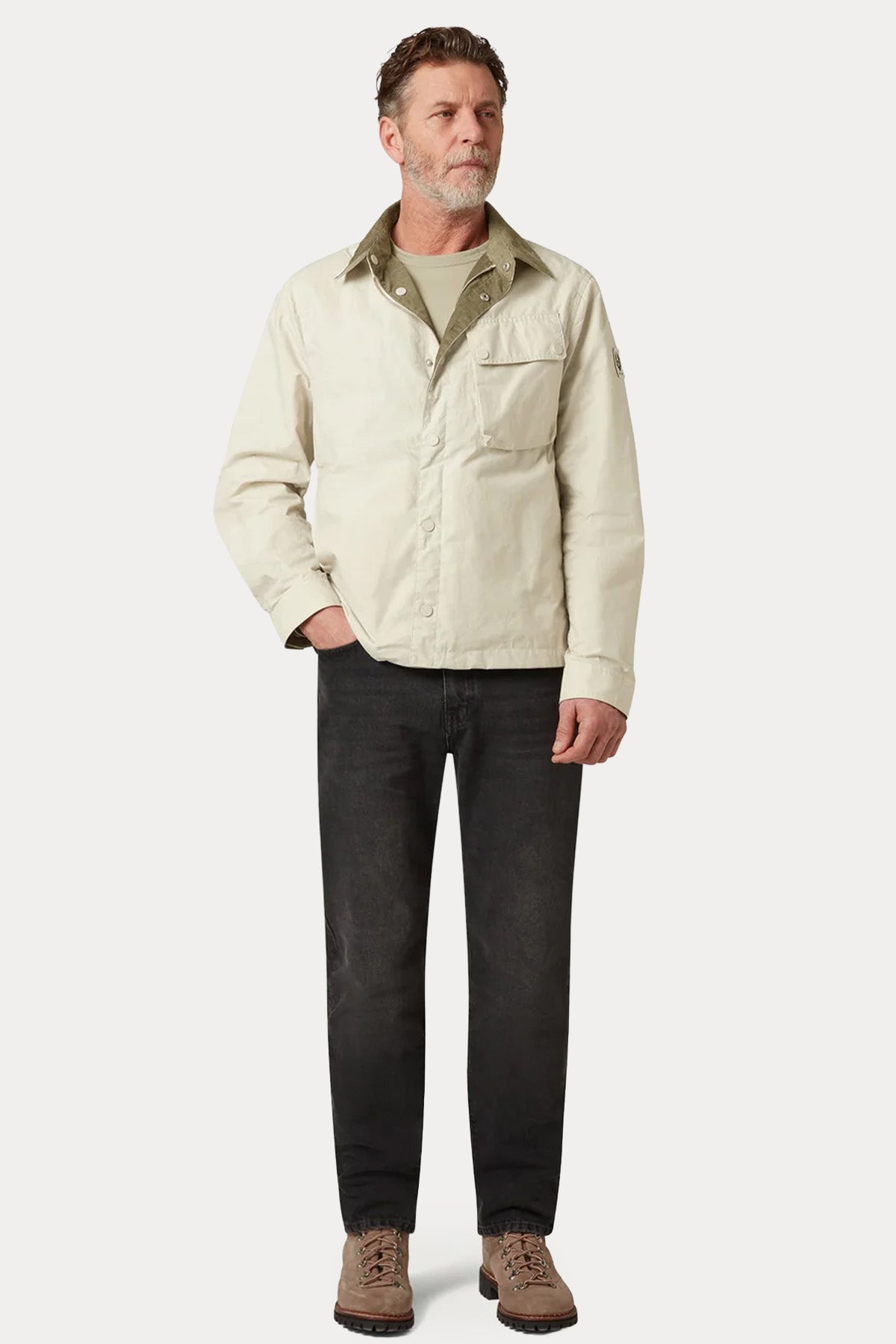 Belstaff Regular Fit Fitilli Kadife Yaka Cep Detaylı Ceket-Ceket-Libas