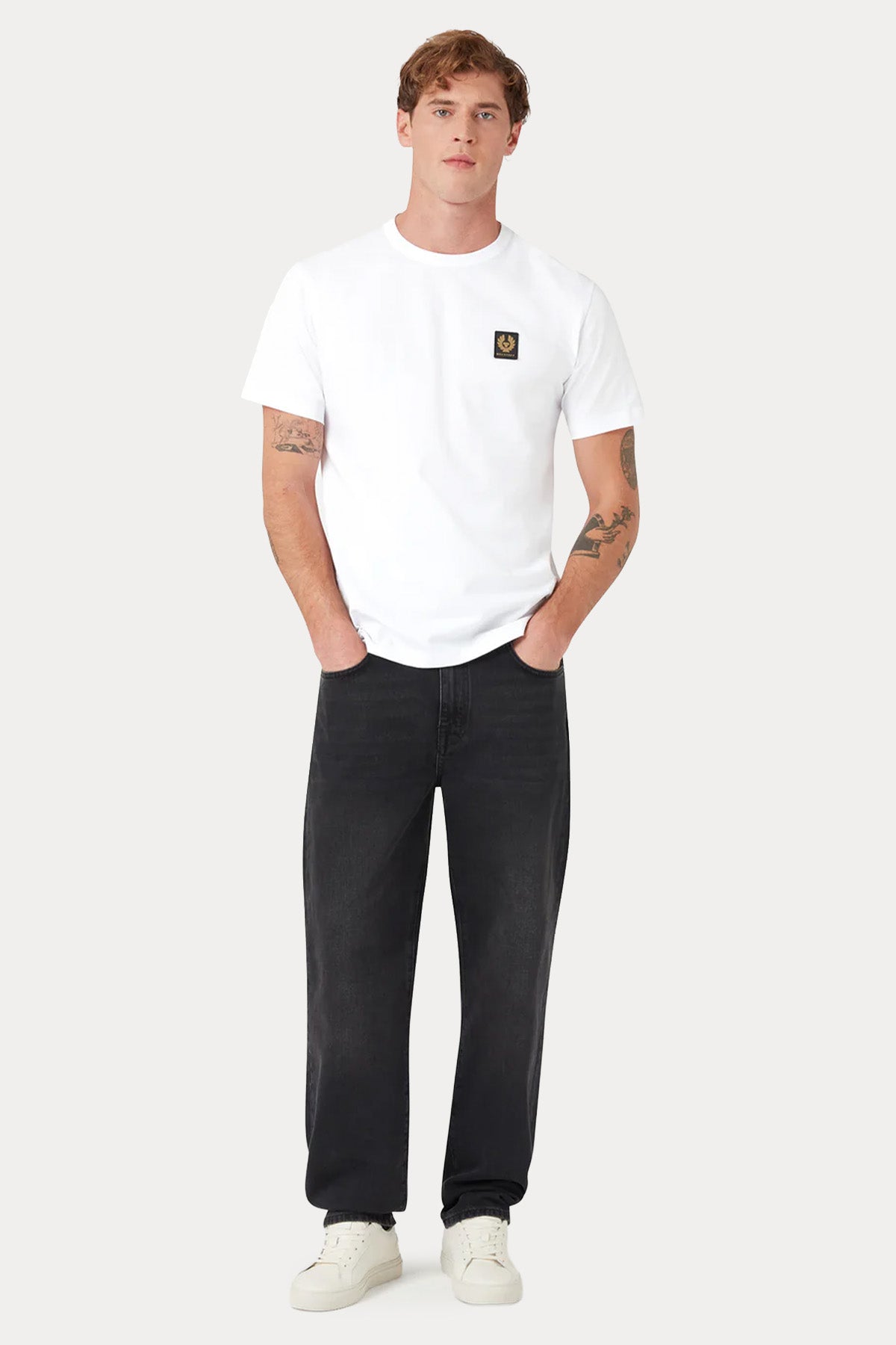 Belstaff Regular Fit Logolu Yuvarlak Yaka T-shirt-T-shirt-Libas