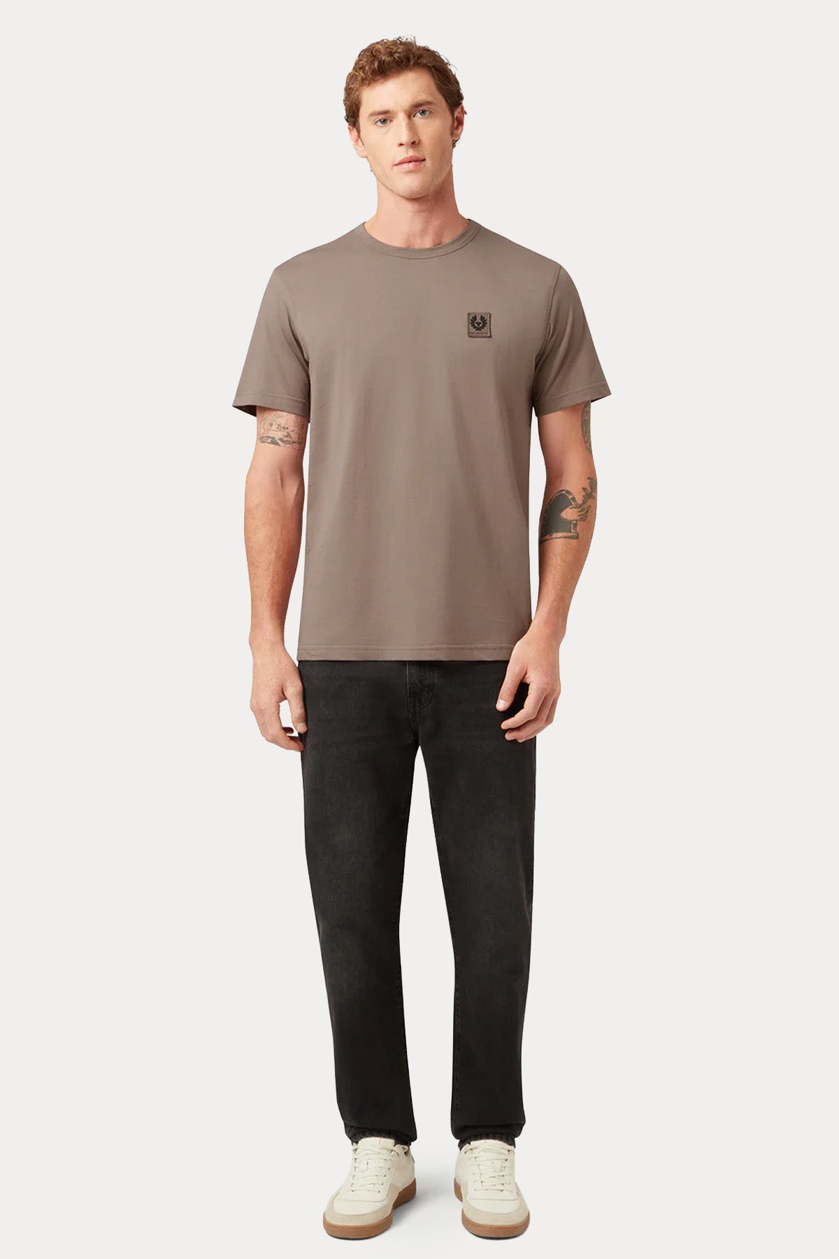 Belstaff Regular Fit Logolu Yuvarlak Yaka T-shirt-T-shirt-Libas