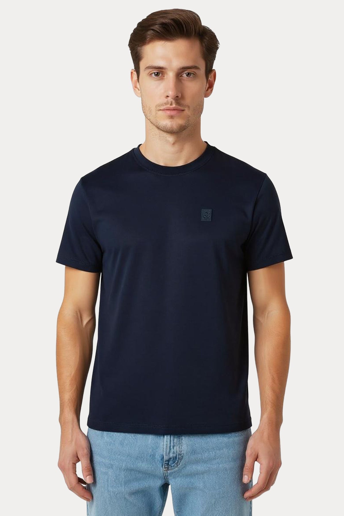 Belstaff Regular Fit Logolu Yuvarlak Yaka T-shirt