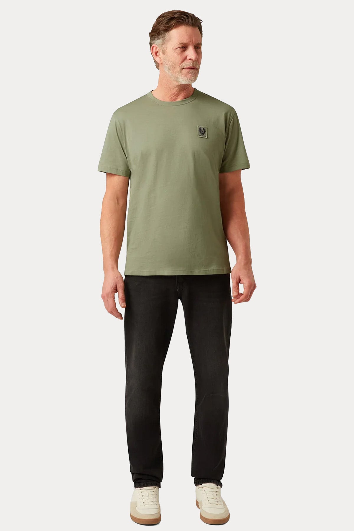 Belstaff Regular Fit Logolu Yuvarlak Yaka T-shirt-T-shirt-Libas