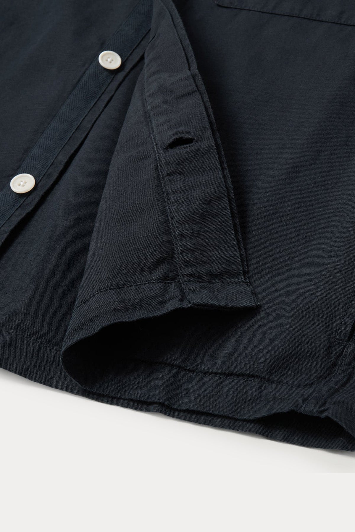 Belstaff Relaxed Fit Cep Detaylı Keten Gömlek-Gömlek-Libas