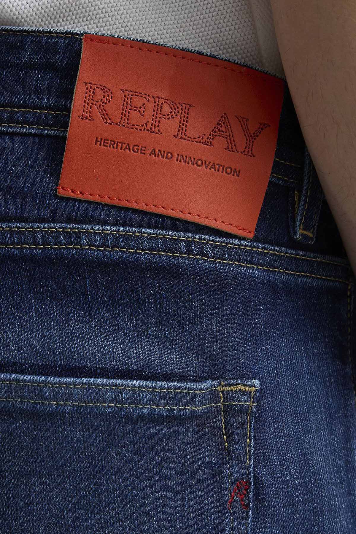 Replay Grover Straight Fit Yıkamalı Jeans-Jeans-Libas