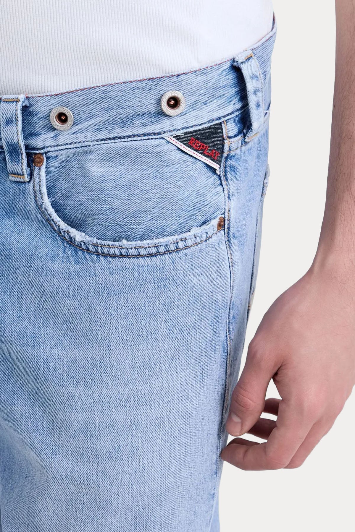 Replay Bwaii Relaxed Fit Yıkamalı Jeans-Jeans-Libas