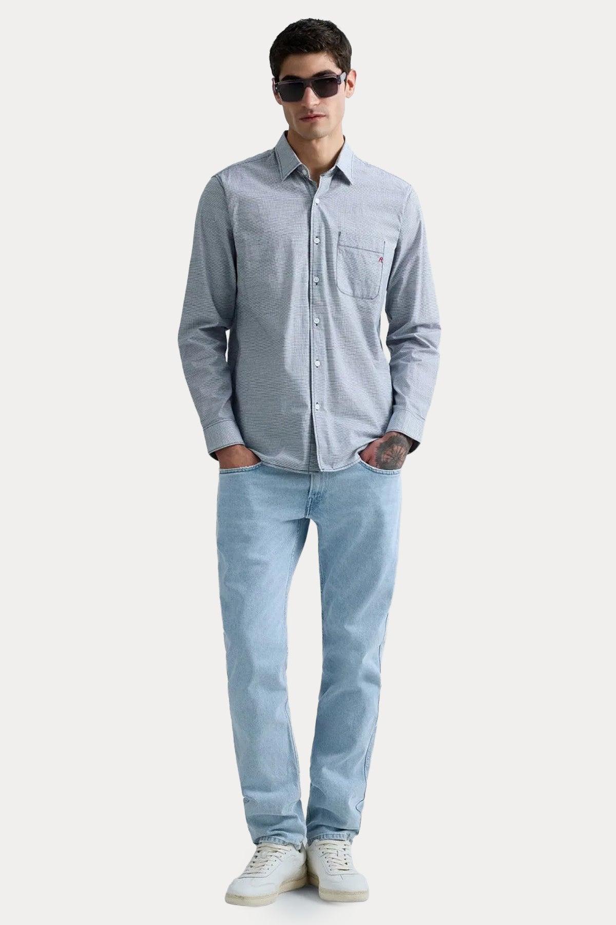 Replay Anbass Slim Fit Yıkamalı Jeans