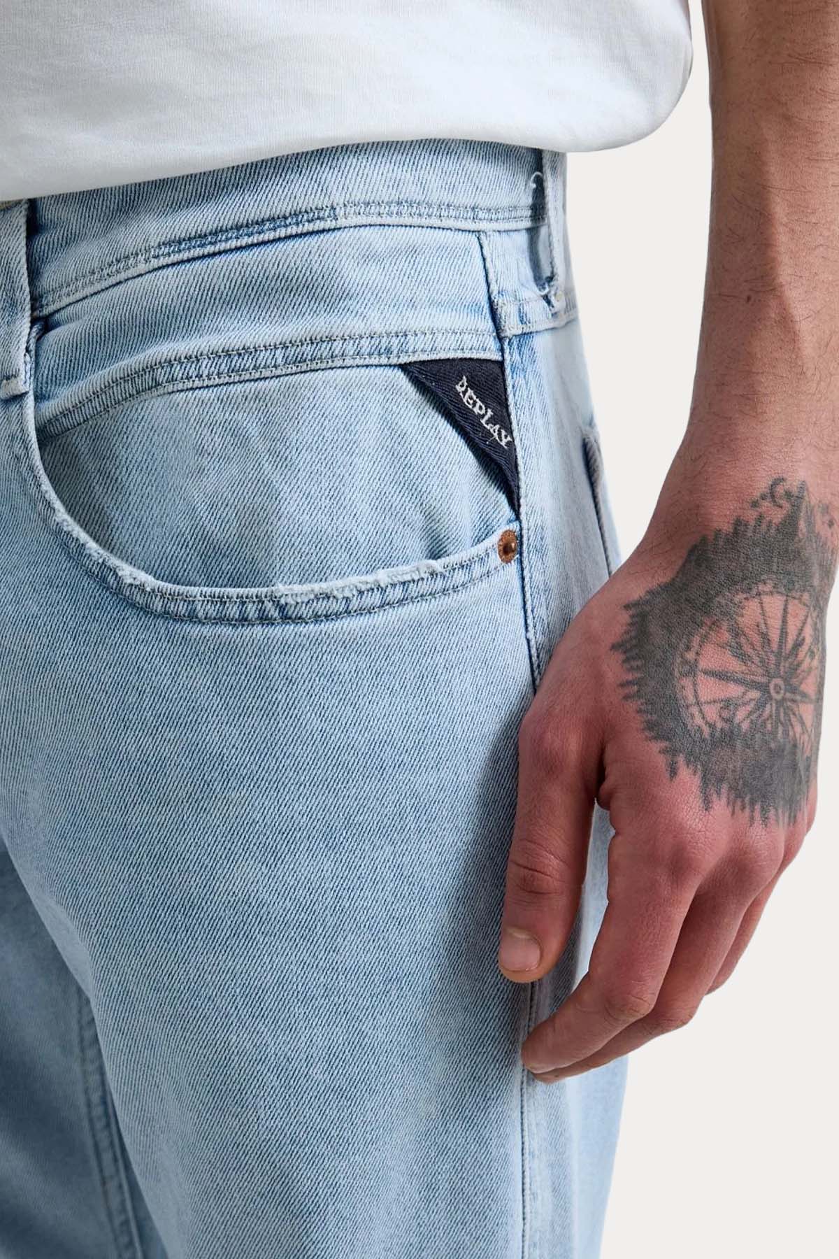 Replay Anbass Slim Fit Yıkamalı Jeans