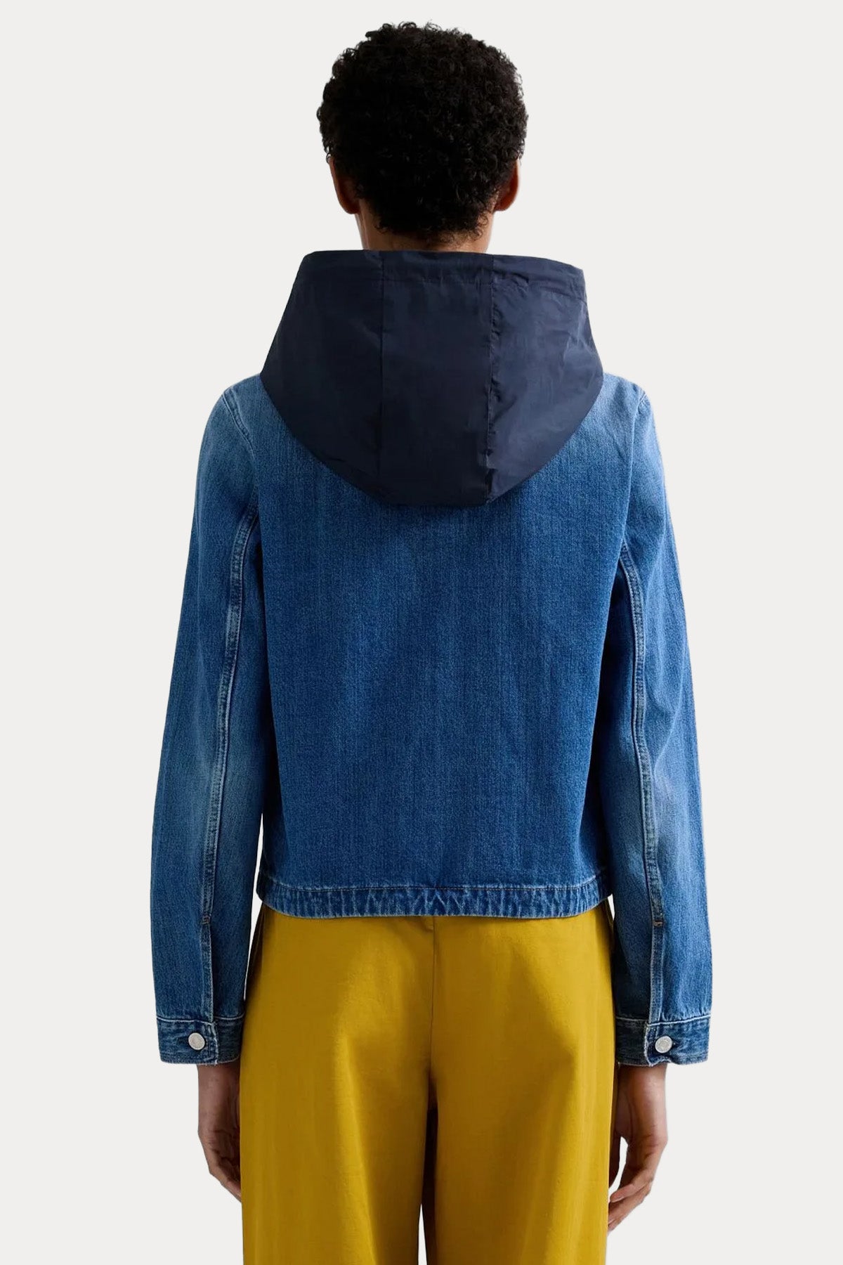 Replay Relaxed Fit Kapüşonlu Denim Ceket-Ceket-Libas