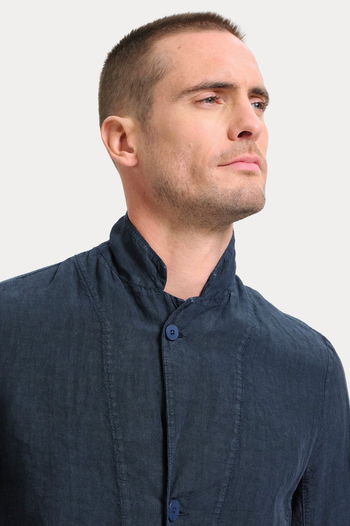 Transit Cep Detaylı Keten Ceket-Ceket-Libas