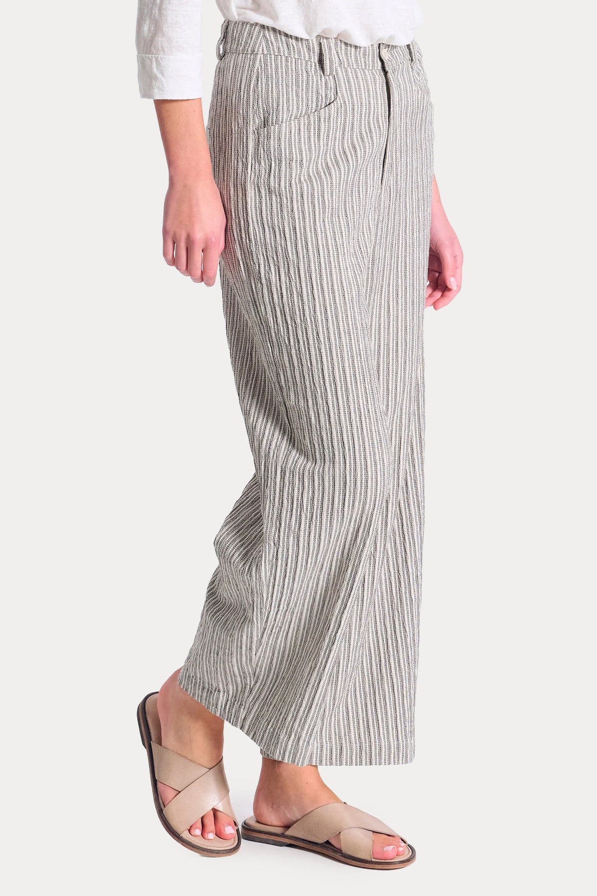 Transit Relaxed Fit Renkli Örgü Desenli Pantolon-Pantolon-Libas