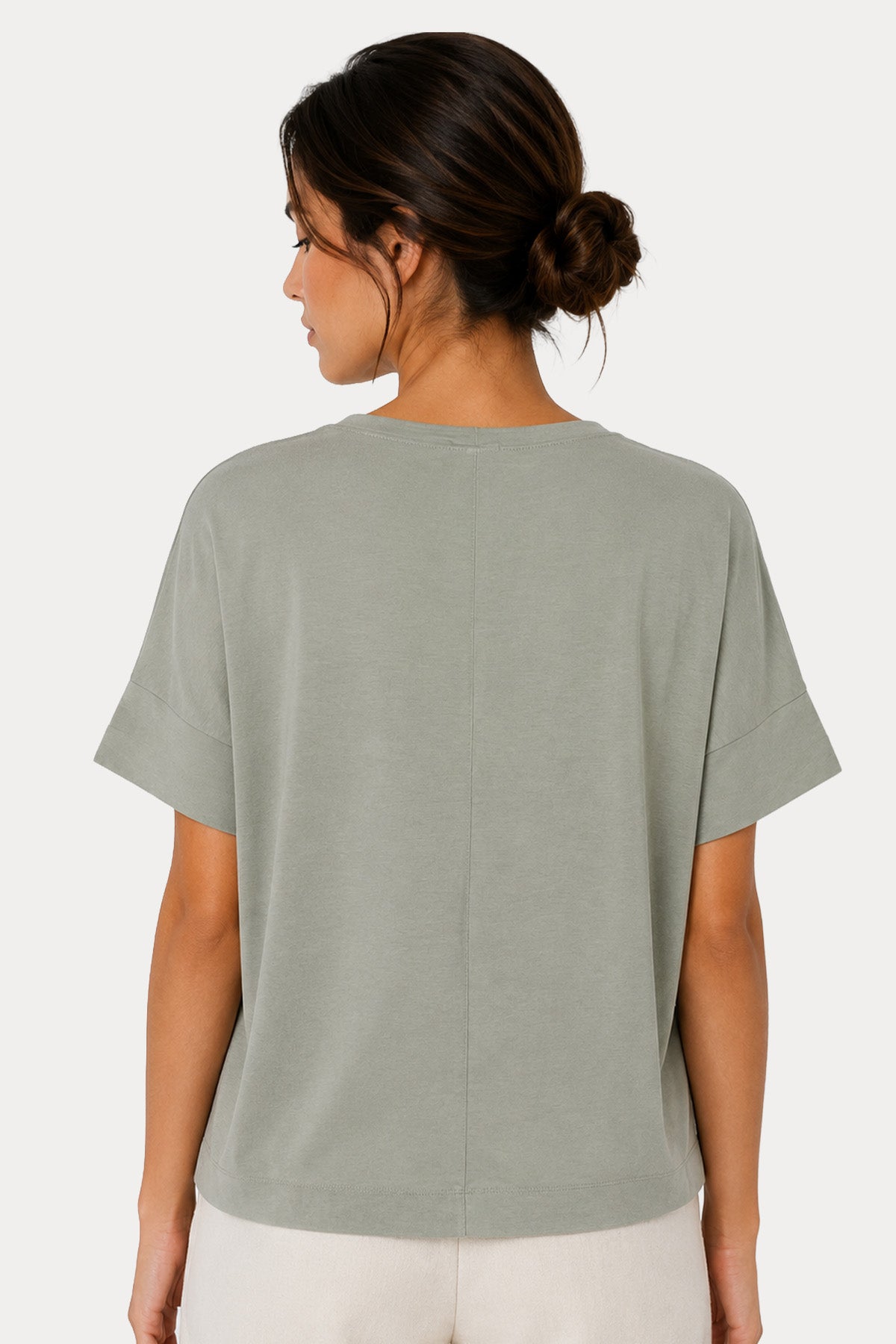 Transit Relaxed Fit Geniş Yuvarlak Yaka T-shirt