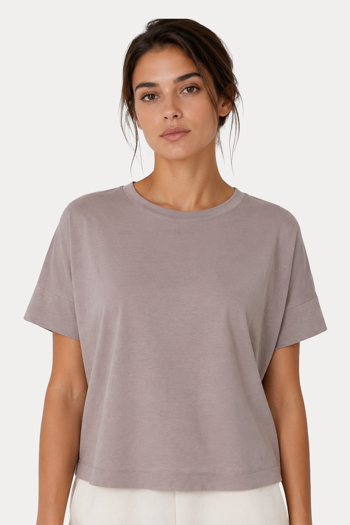 Transit Relaxed Fit Geniş Yuvarlak Yaka T-shirt