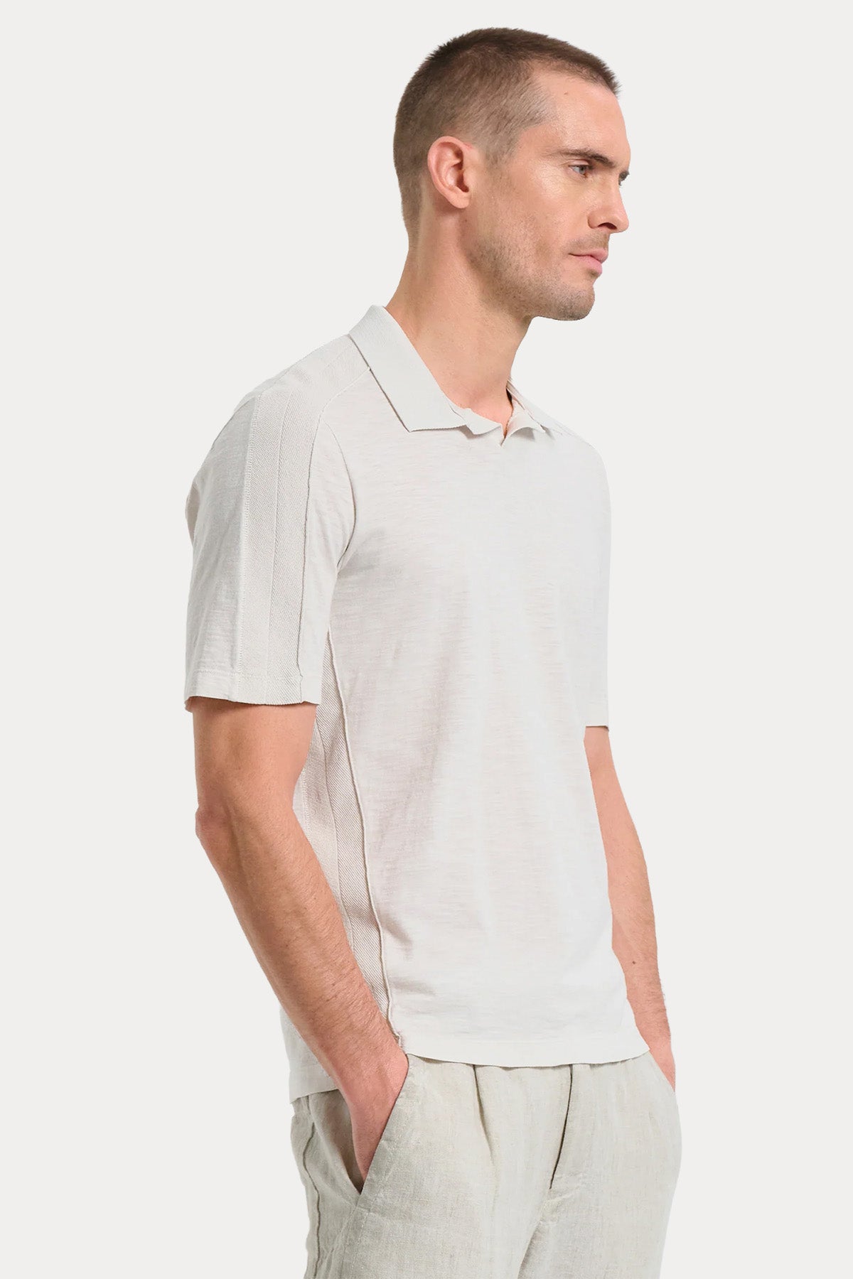 Transit Regular Fit Keten Polo Yaka T-shirt-T-shirt-Libas