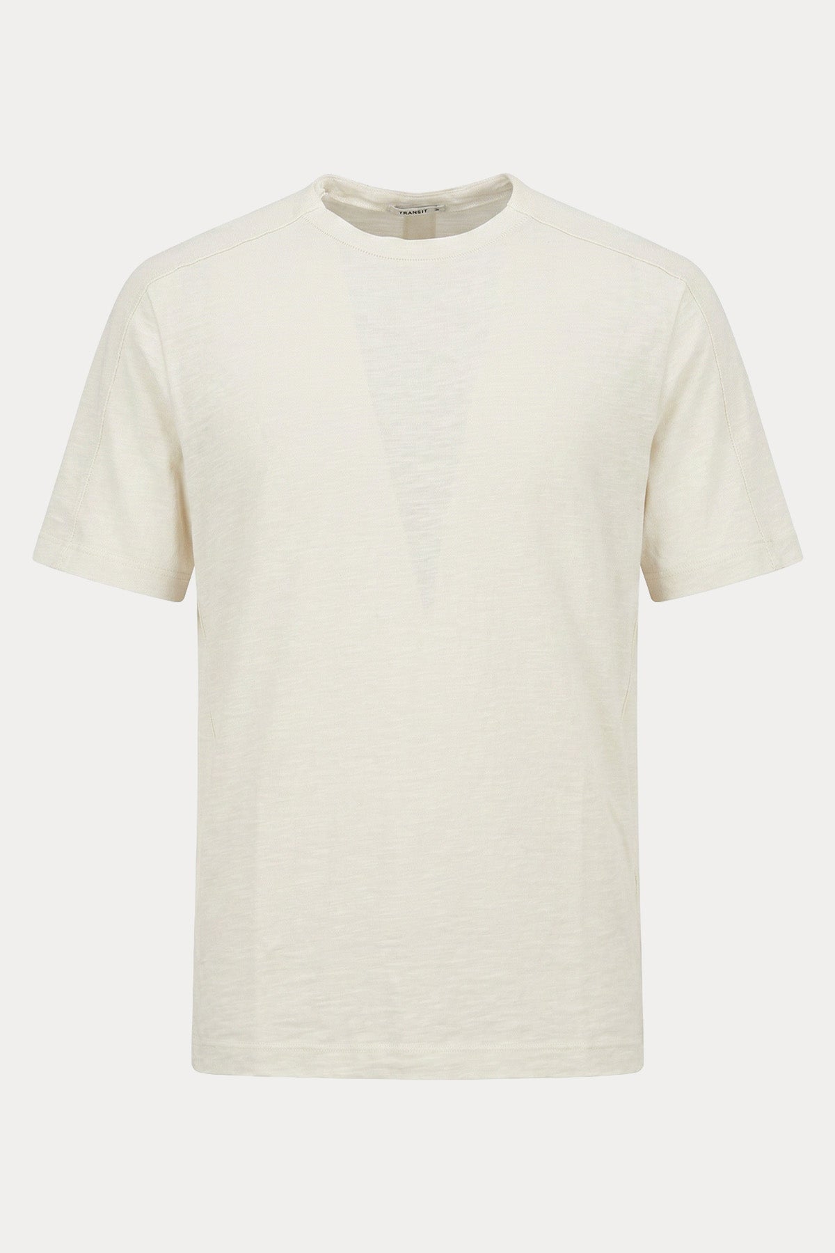 Transit Regular Fit Keten Yuvarlak Yaka T-shirt-T-shirt-Libas