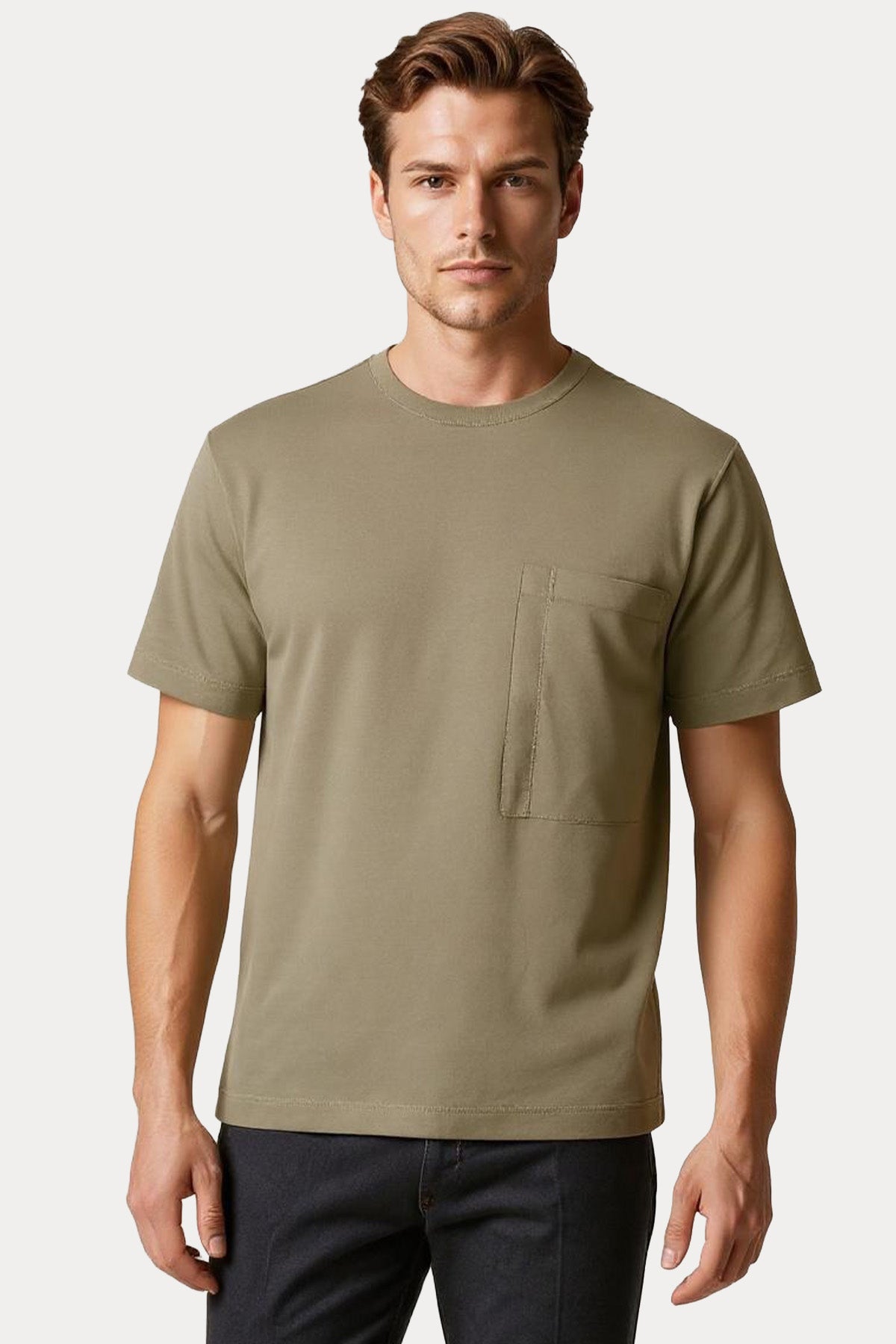 Transit Comfort Fit Yuvarlak Yaka T-shirt