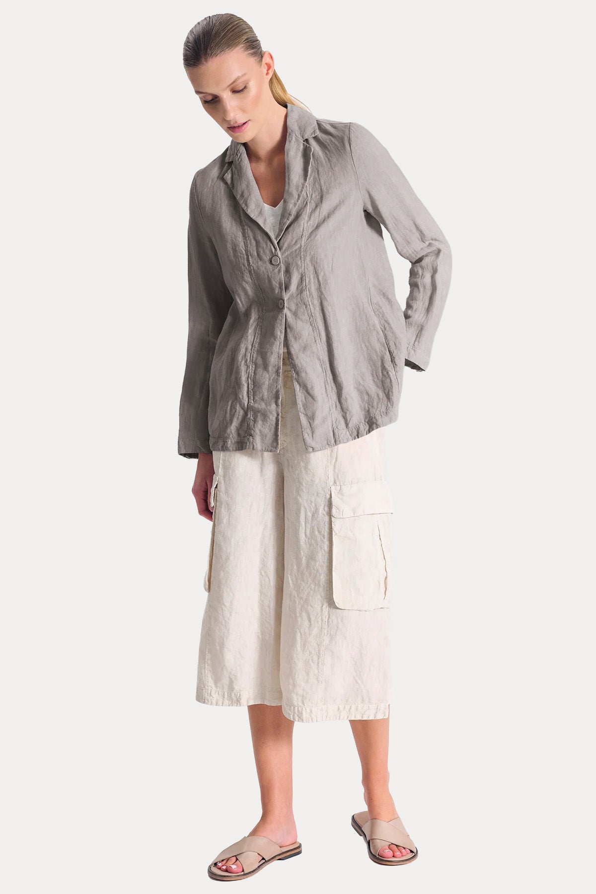 Transit Comfort Fit Keten Ceket