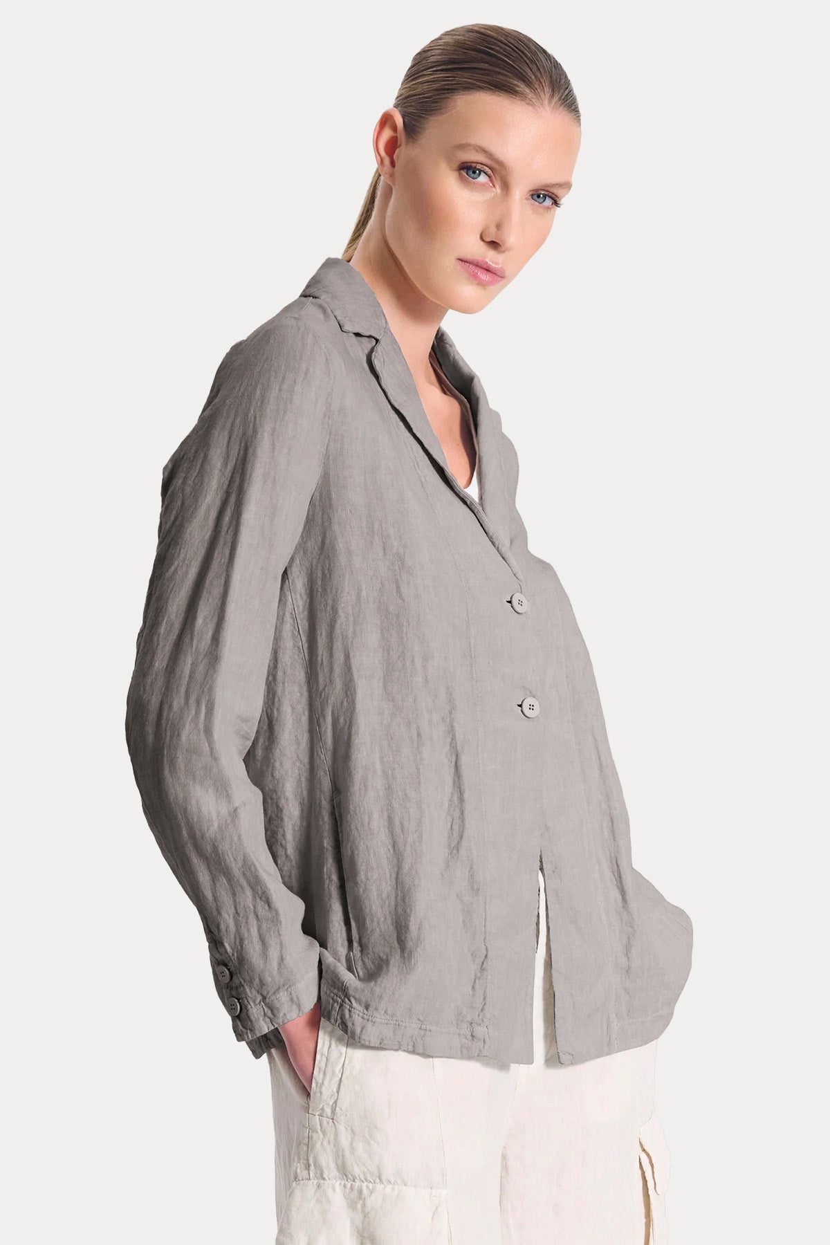 Transit Comfort Fit Keten Ceket-Ceket-Libas