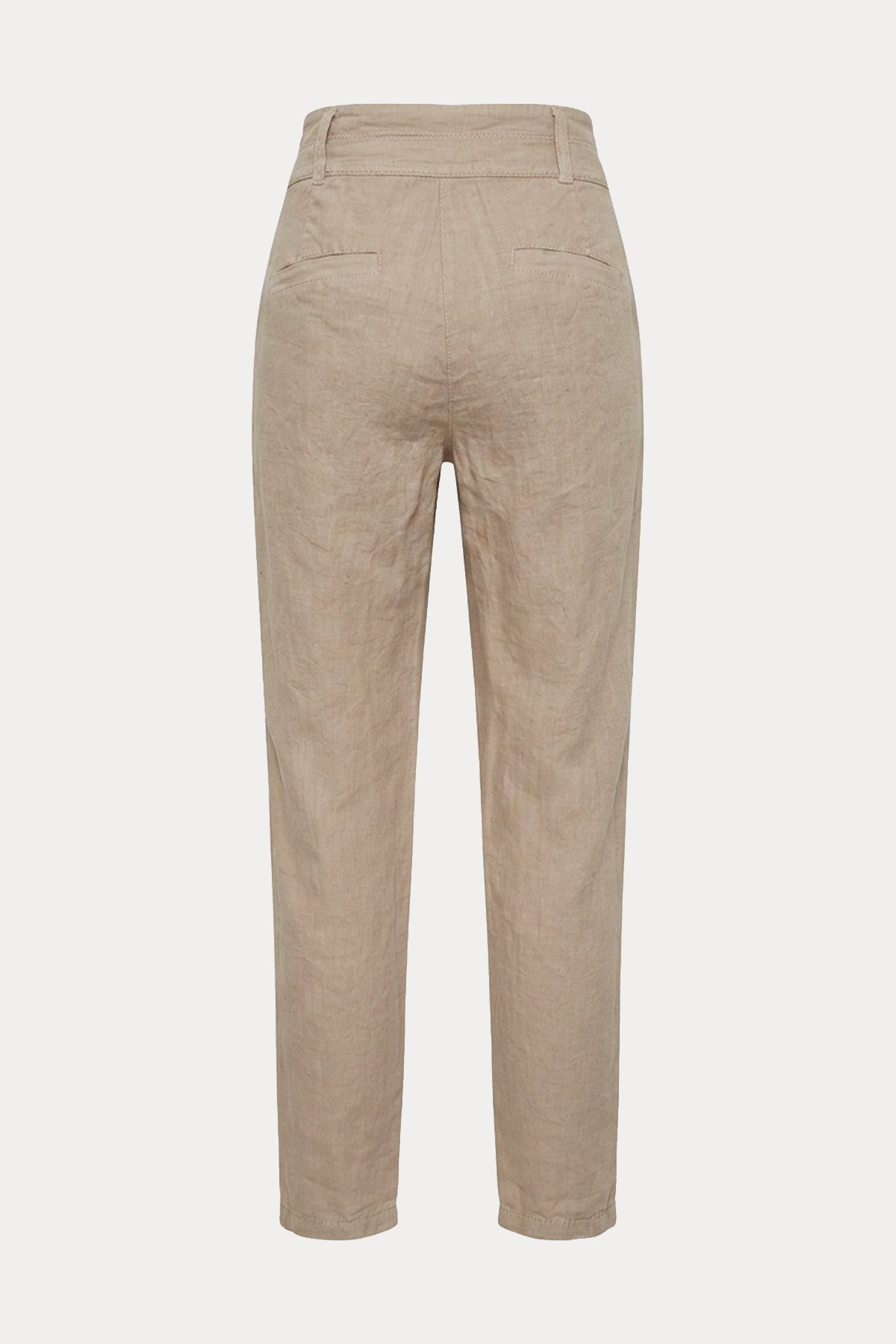 Transit Comfort Fit Yandan Cepli Keten Pantolon