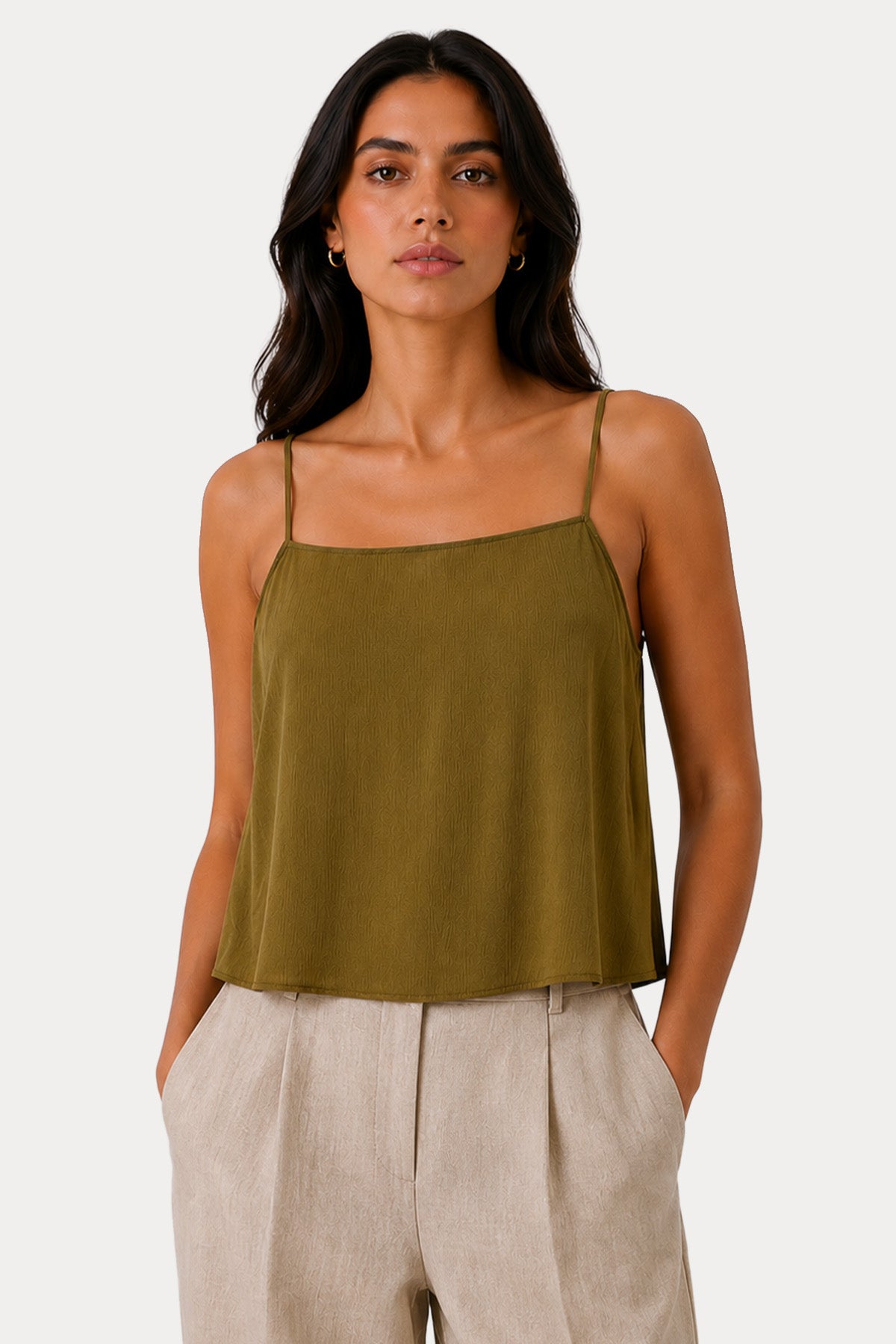 Transit Relaxed Fit Askılı Bluz