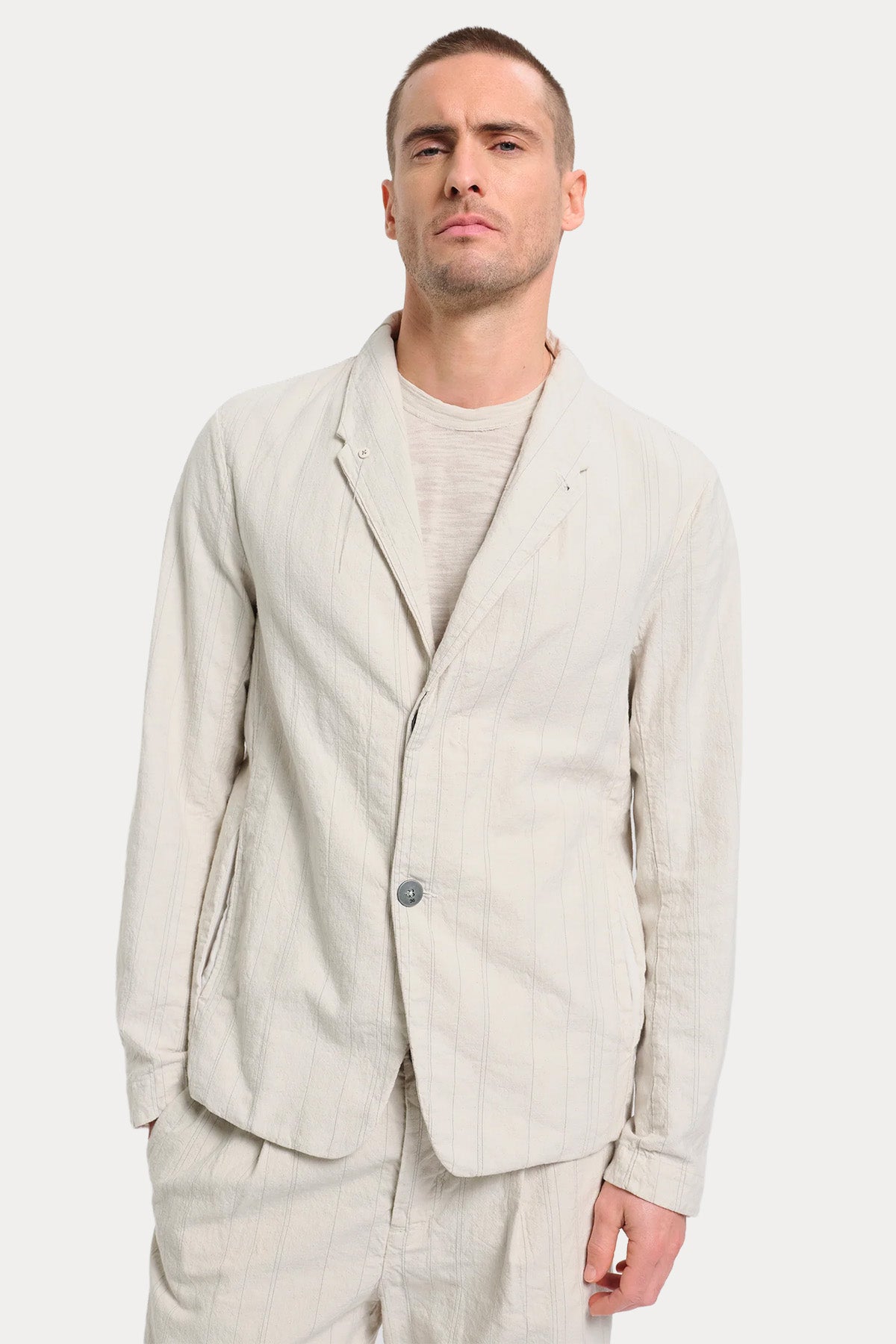 Transit Regular Fit Çizgili Blazer Ceket-Ceket-Libas