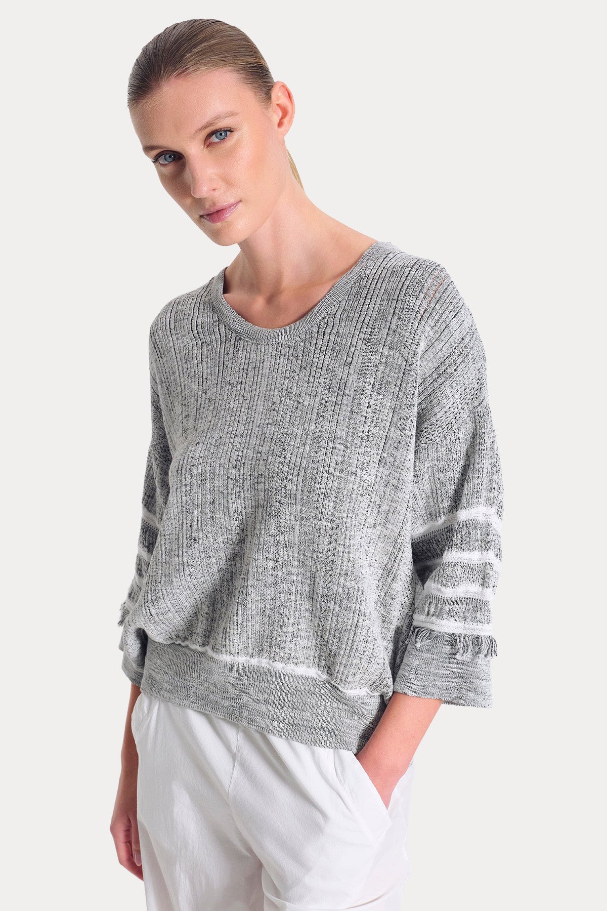 Transit Relaxed Fit Örgü Triko-Triko-Libas