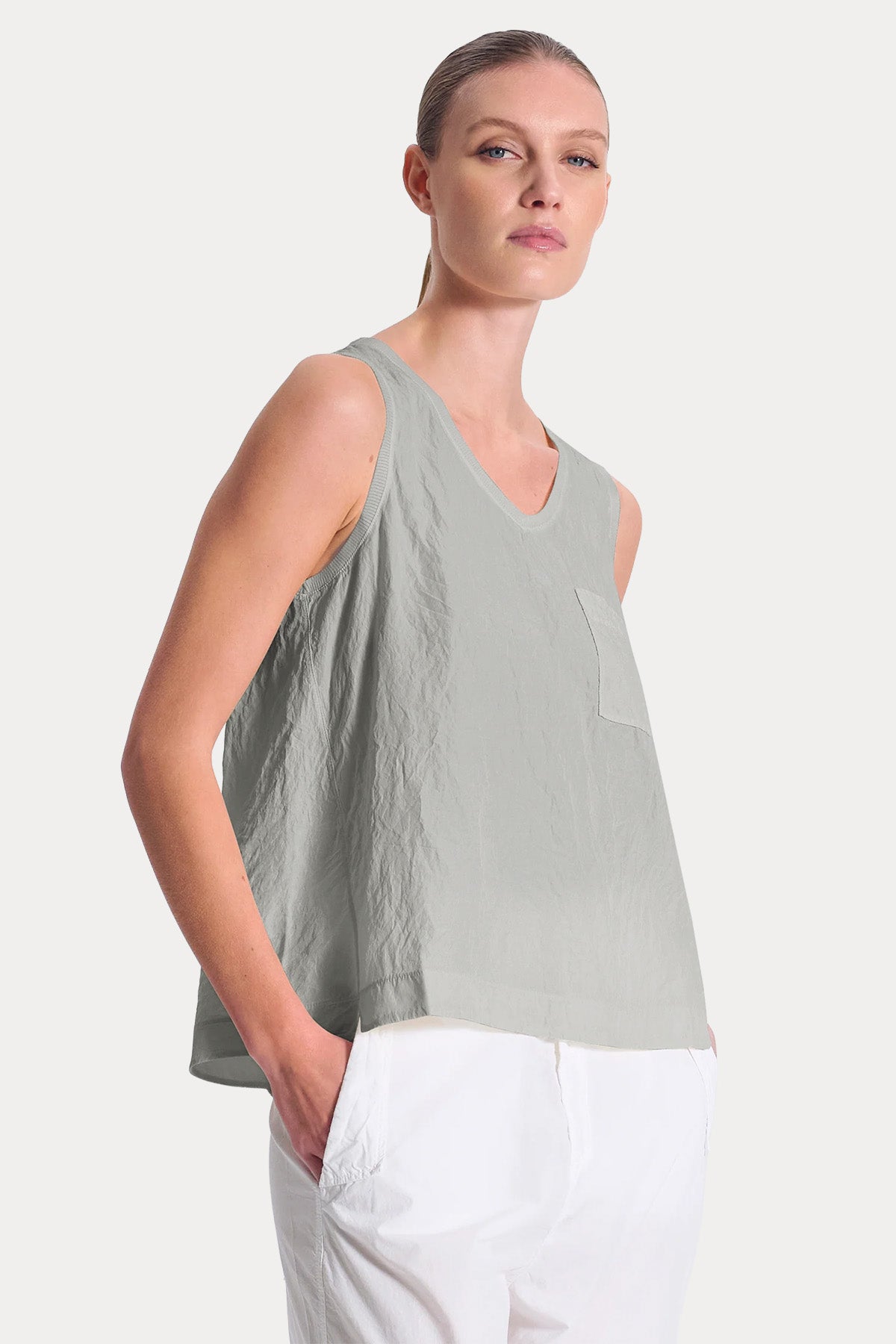 Transit Relaxed Fit İnce İpek Bluz-Bluz-Libas