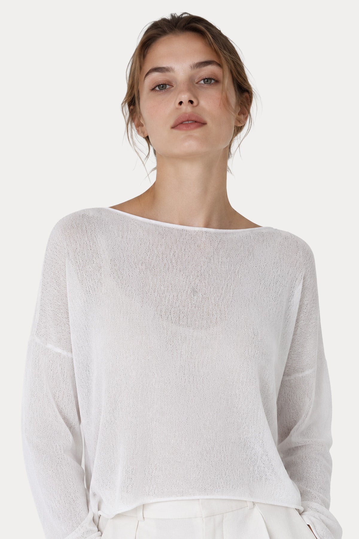 Transit Relaxed Fit İnce Örgü Triko