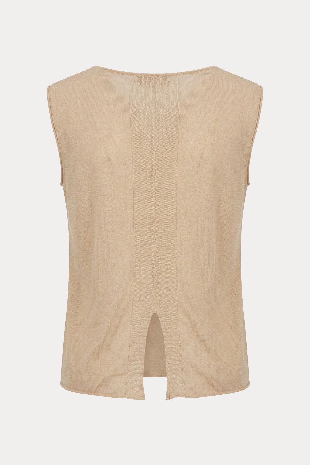 Transit Relaxed Fit Örgü Yuvarlak Yaka Bluz