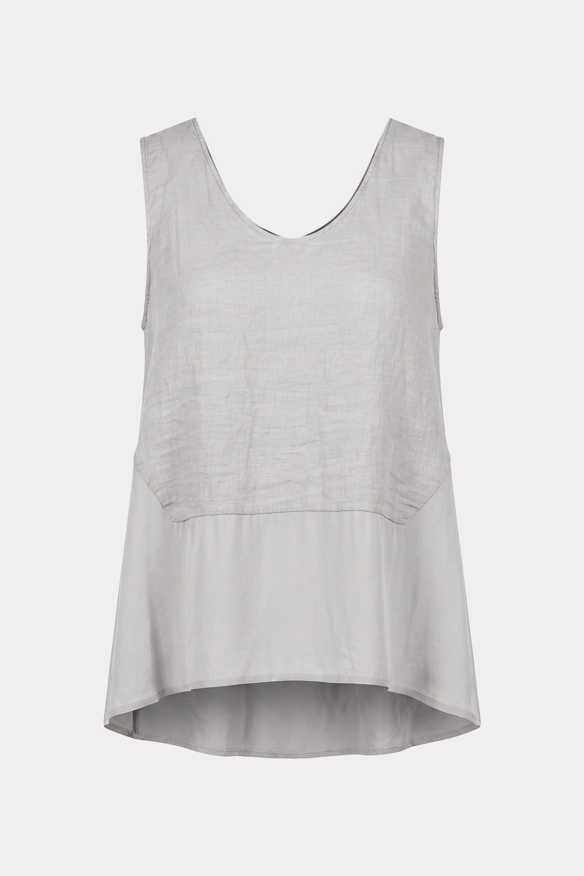 Transit Comfort Fit V Yaka Keten Bluz