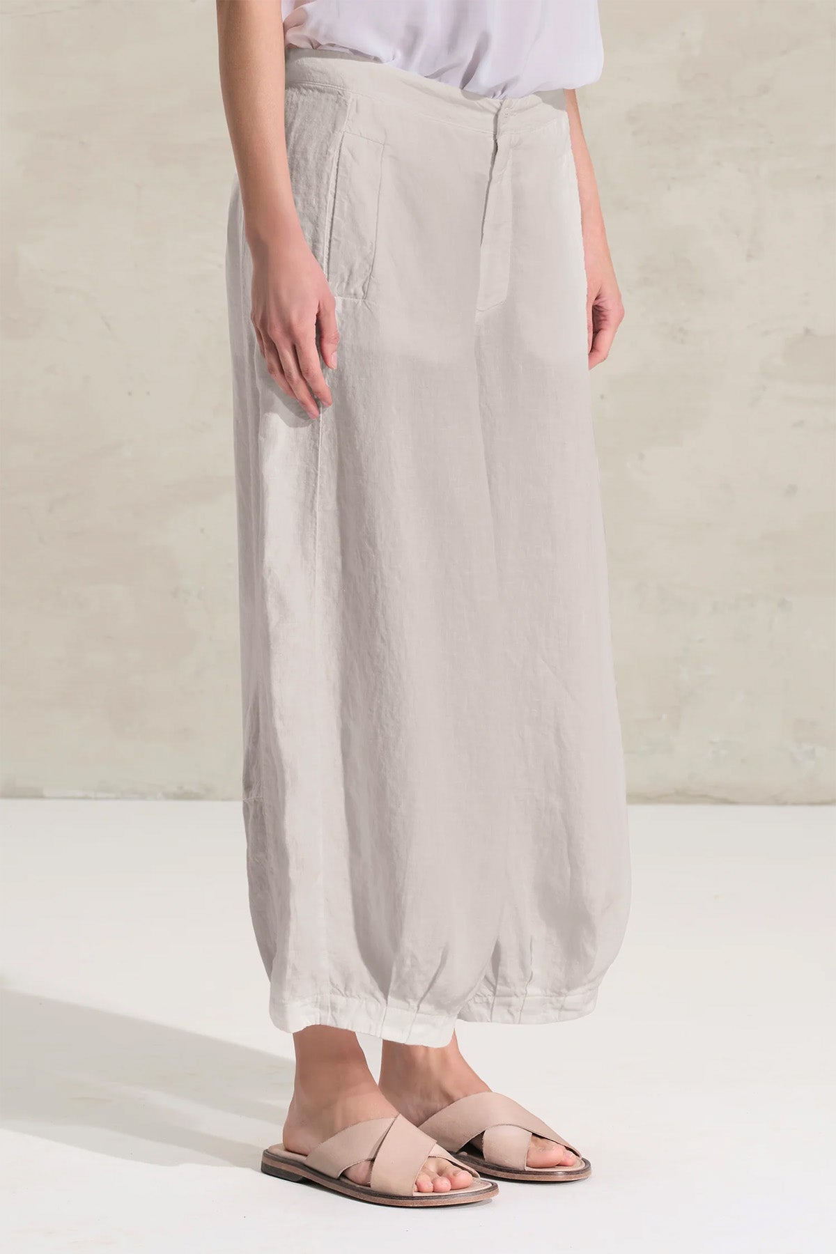 Transit Relaxed Fit Keten Pantolon